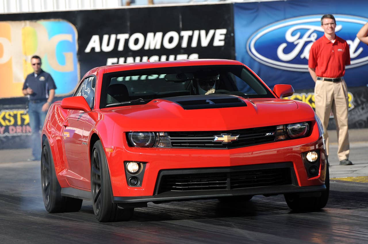 2012 Chevrolet Camaro ZL1 on track