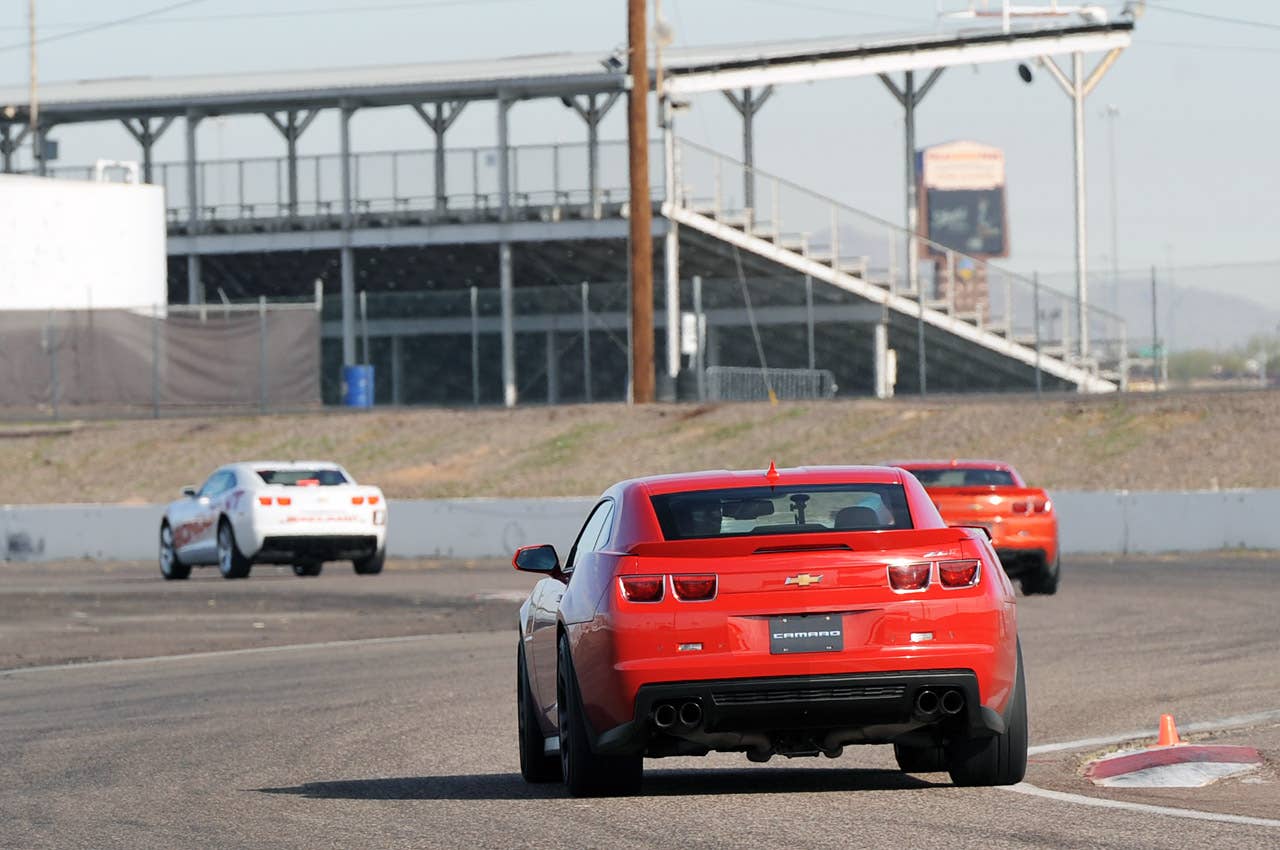 2012 Chevrolet Camaro ZL1 on track