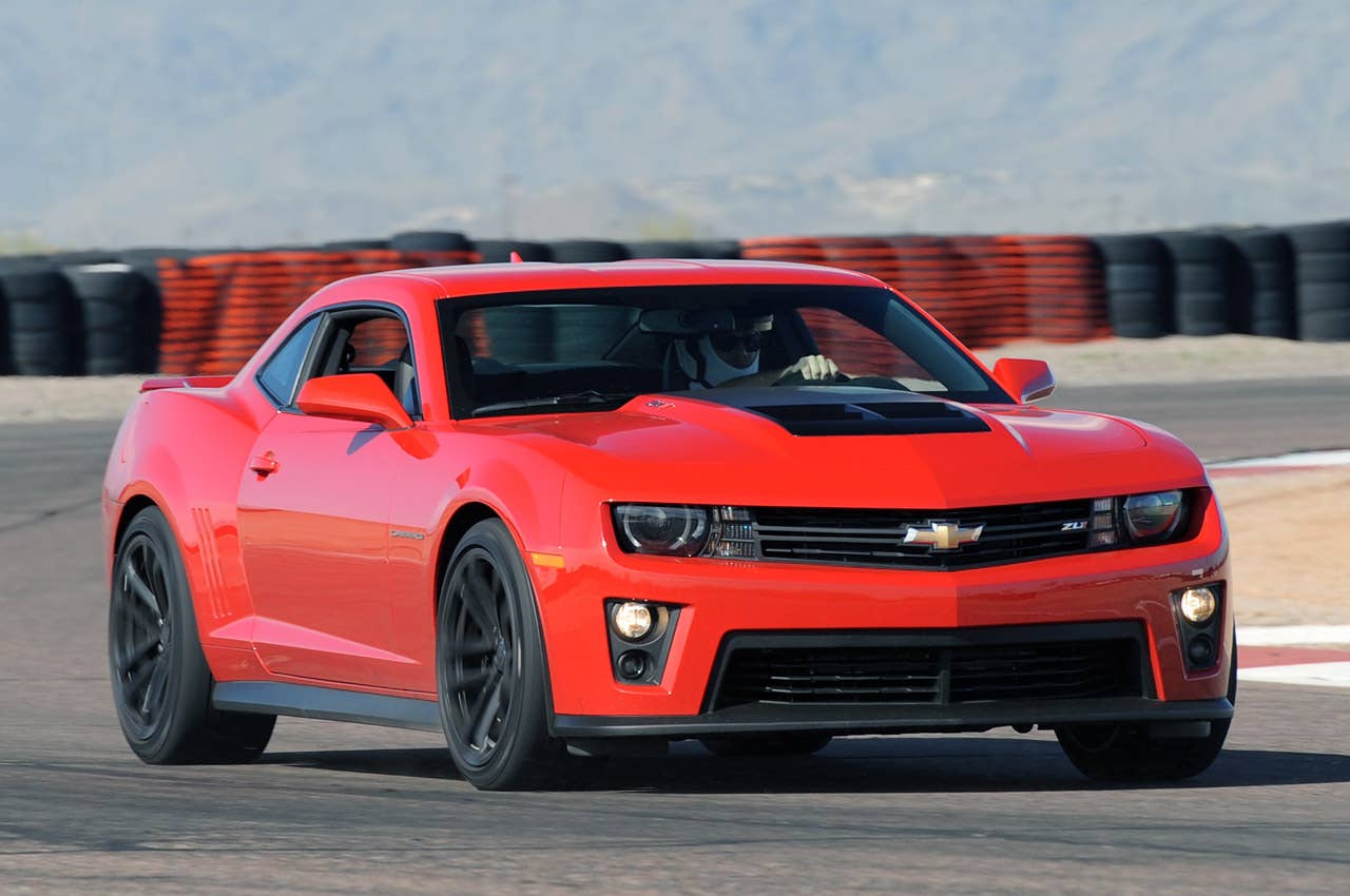 2012 Chevrolet Camaro ZL1 on track