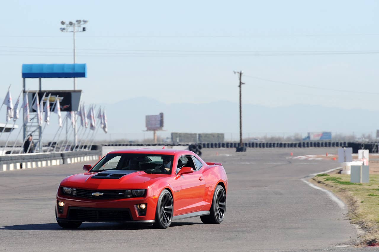 2012 Chevrolet Camaro ZL1 on track