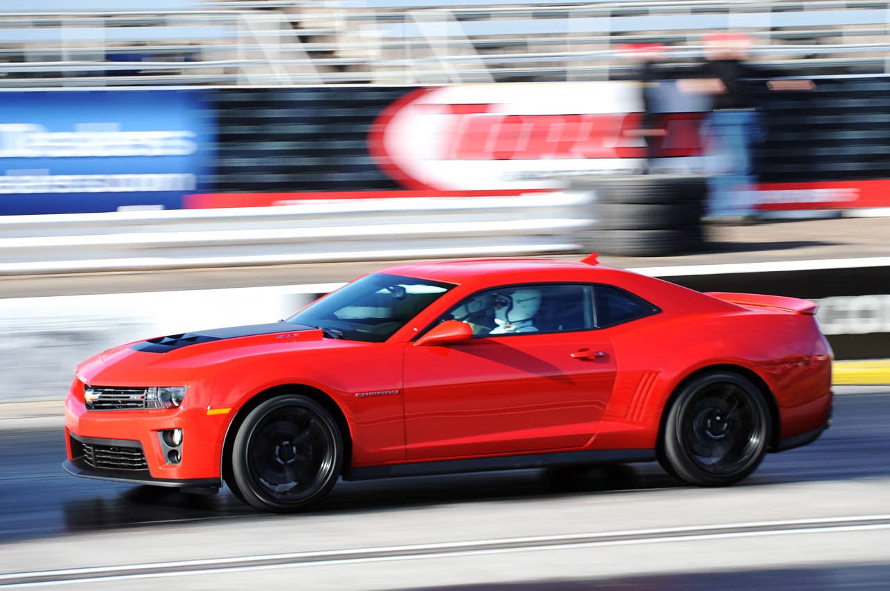 2012 Chevrolet Camaro ZL1 on track