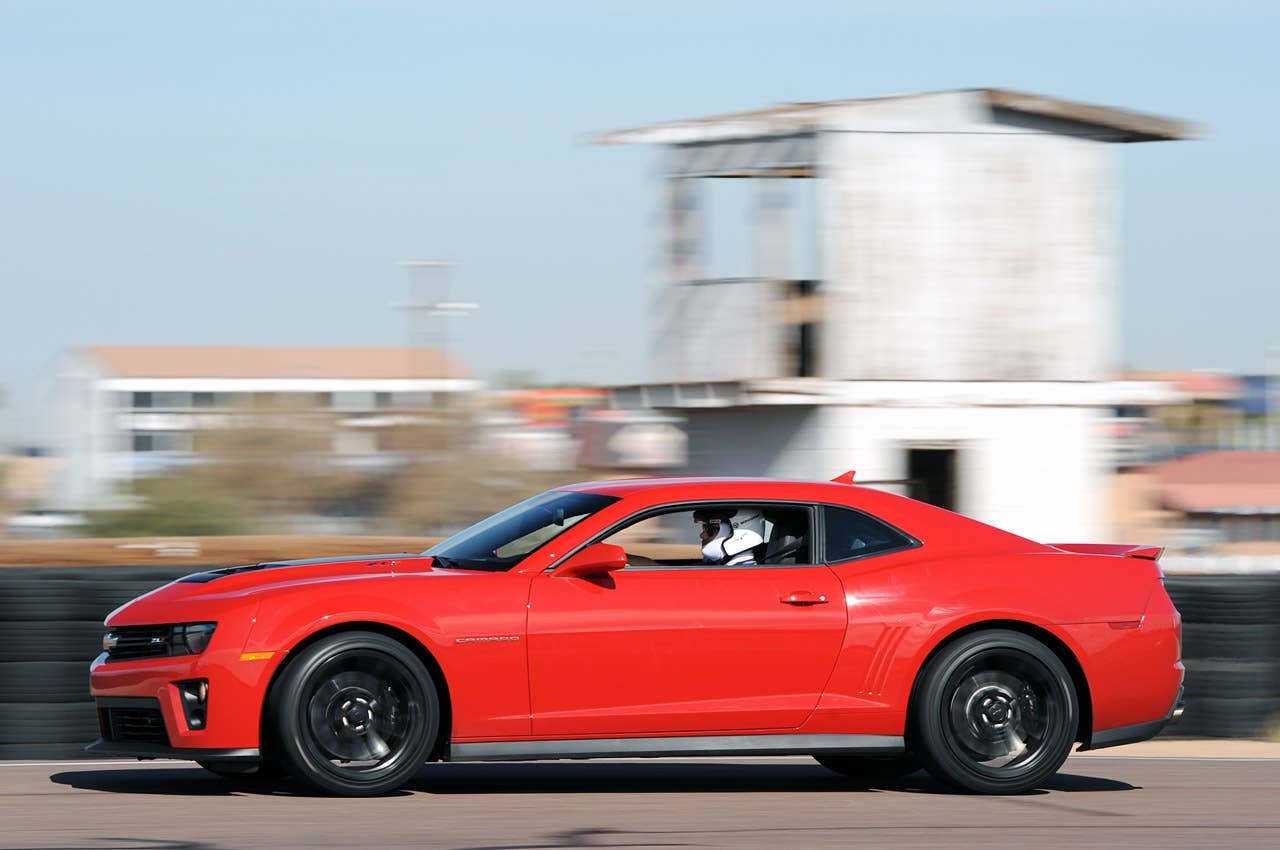 2012 Chevrolet Camaro ZL1 on track