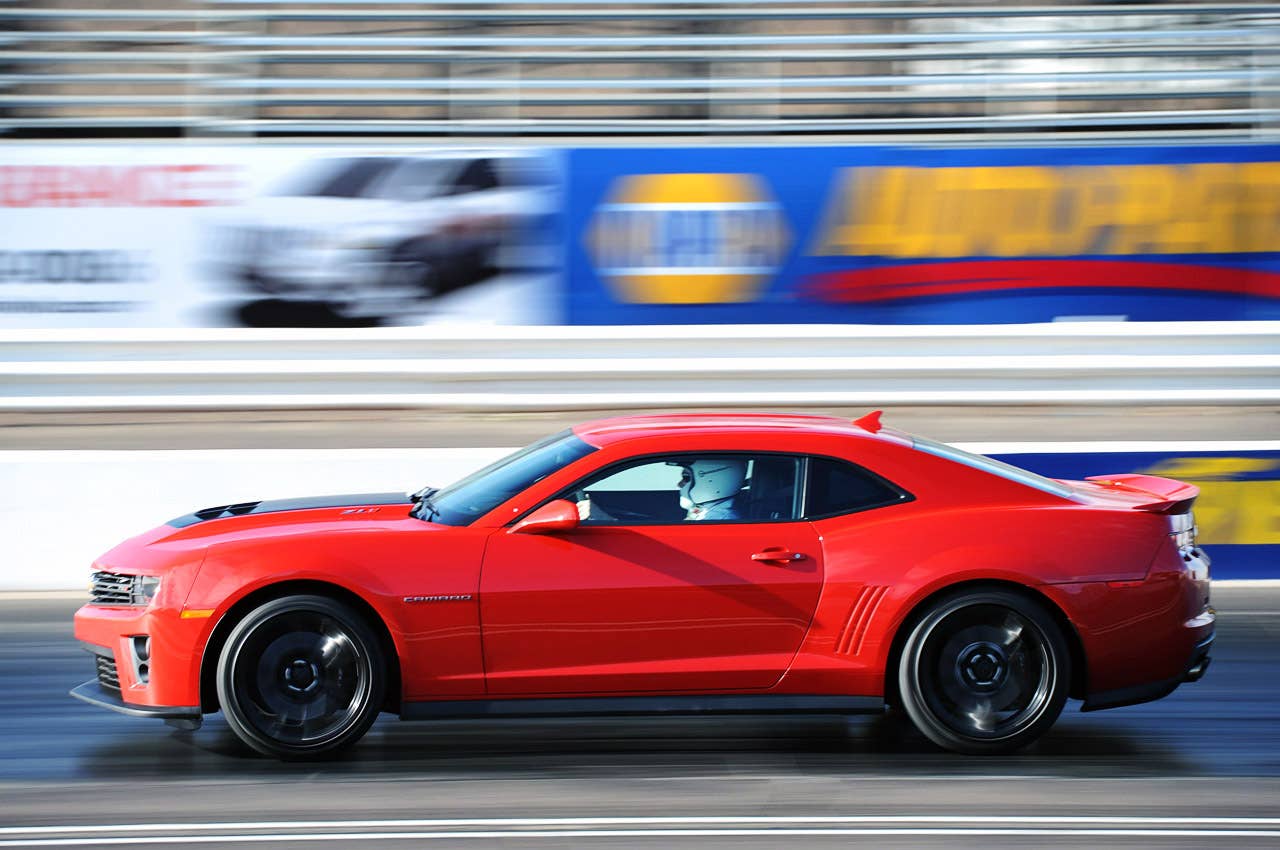 2012 Chevrolet Camaro ZL1 on track