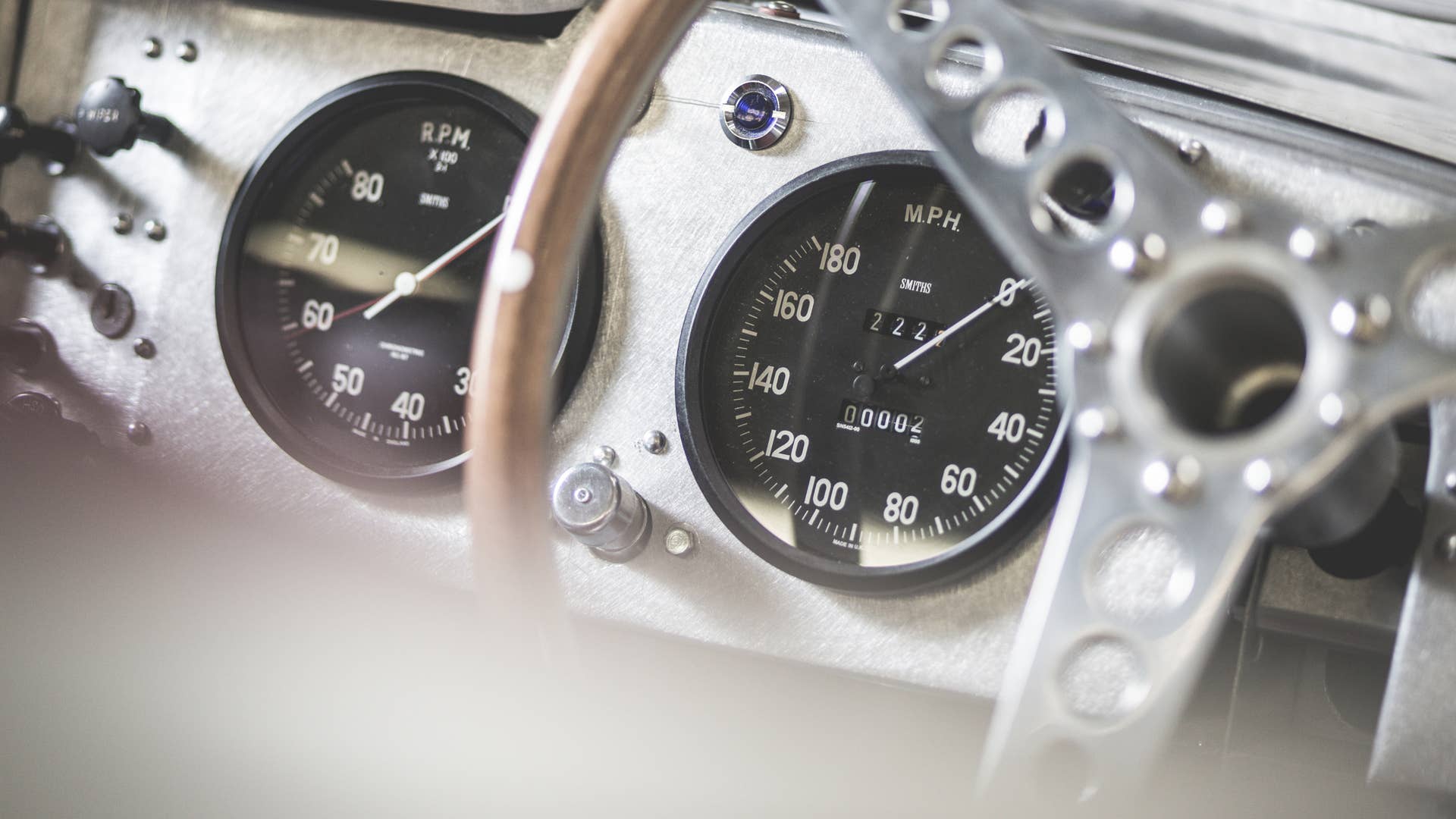 Jaguar XKSS Tachometer and Speedometer Interior