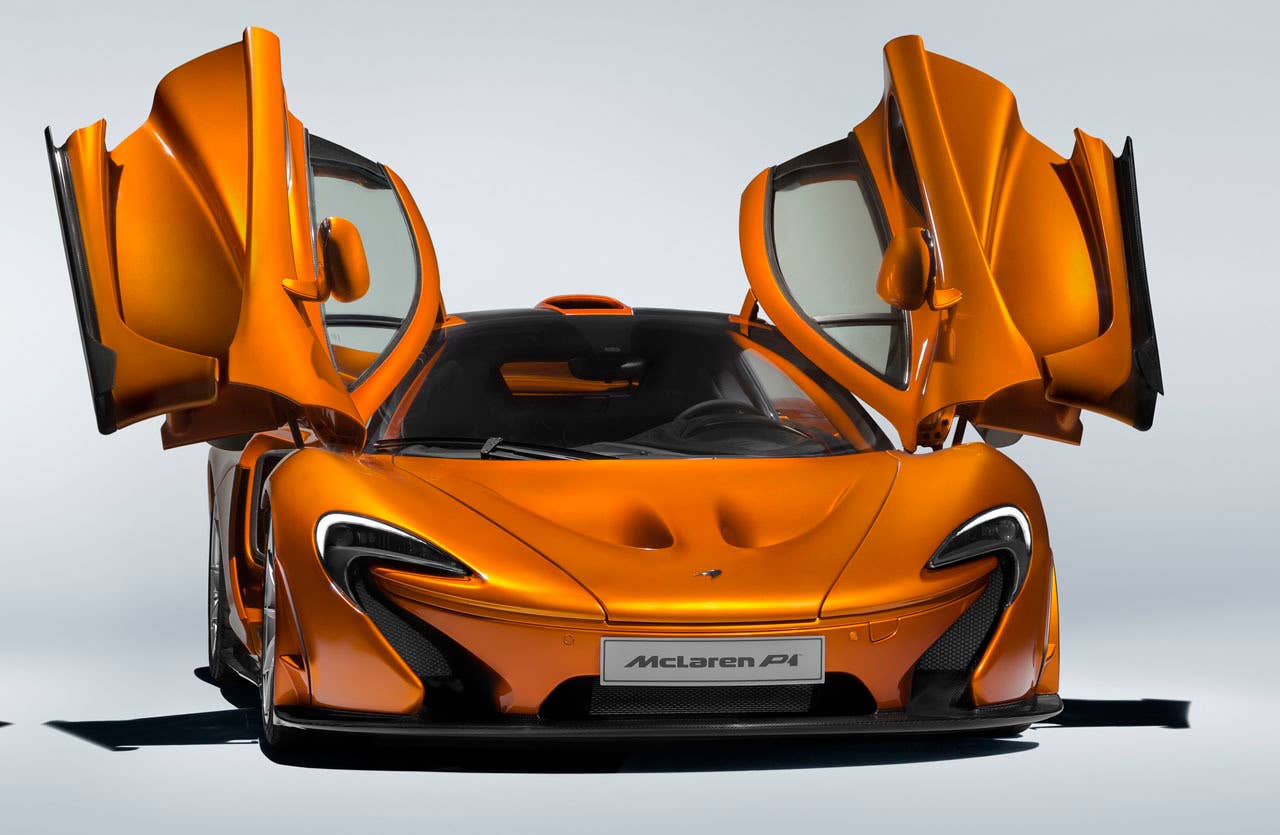 McLaren P1 last front doors open