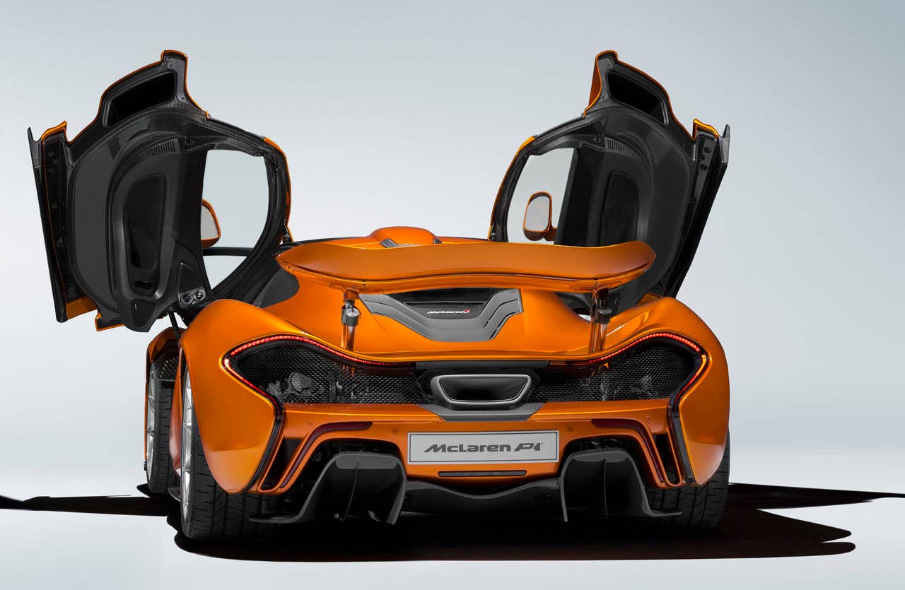 McLaren P1 last rear doors open