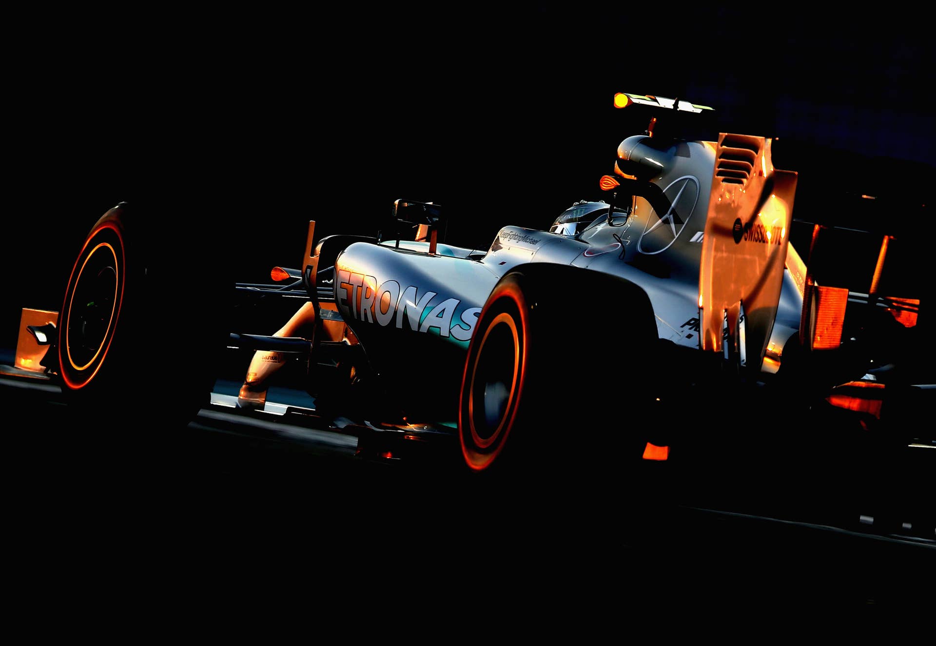 ABU DHABI, UNITED ARAB EMIRATES - NOVEMBER 23:  Nico Rosberg of Germany and Mercedes GP drives during the Abu Dhabi Formula One Grand Prix at Yas Marina Circuit on November 23, 2014 in Abu Dhabi, United Arab Emirates.  (Photo by Clive Mason/Getty Images)