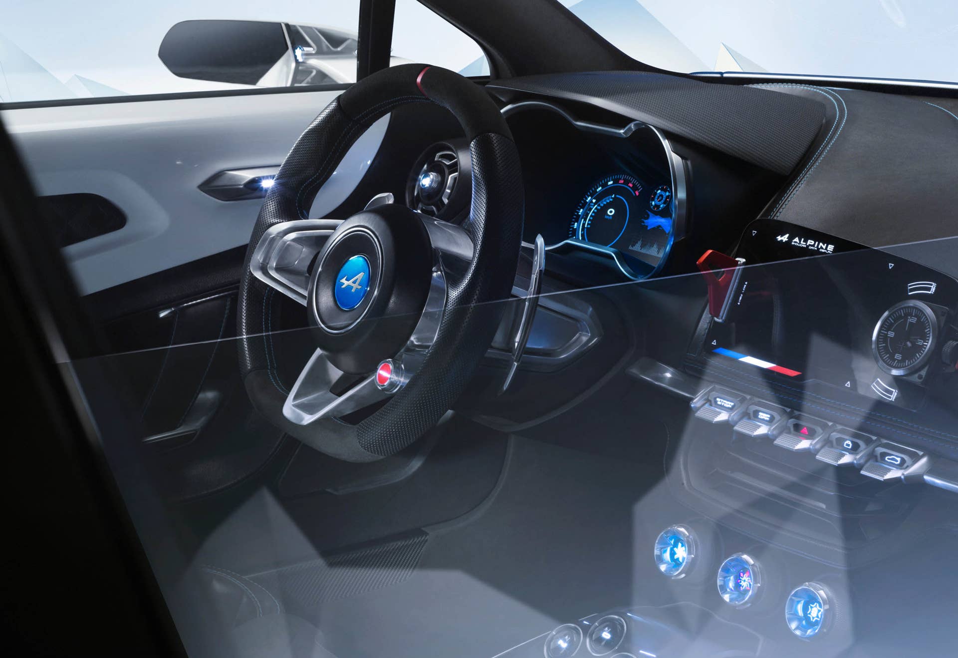 Alpine Vision steering wheel