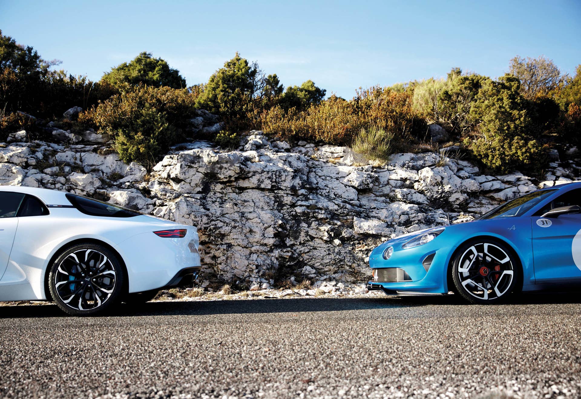 Alpine Vision location blue white
