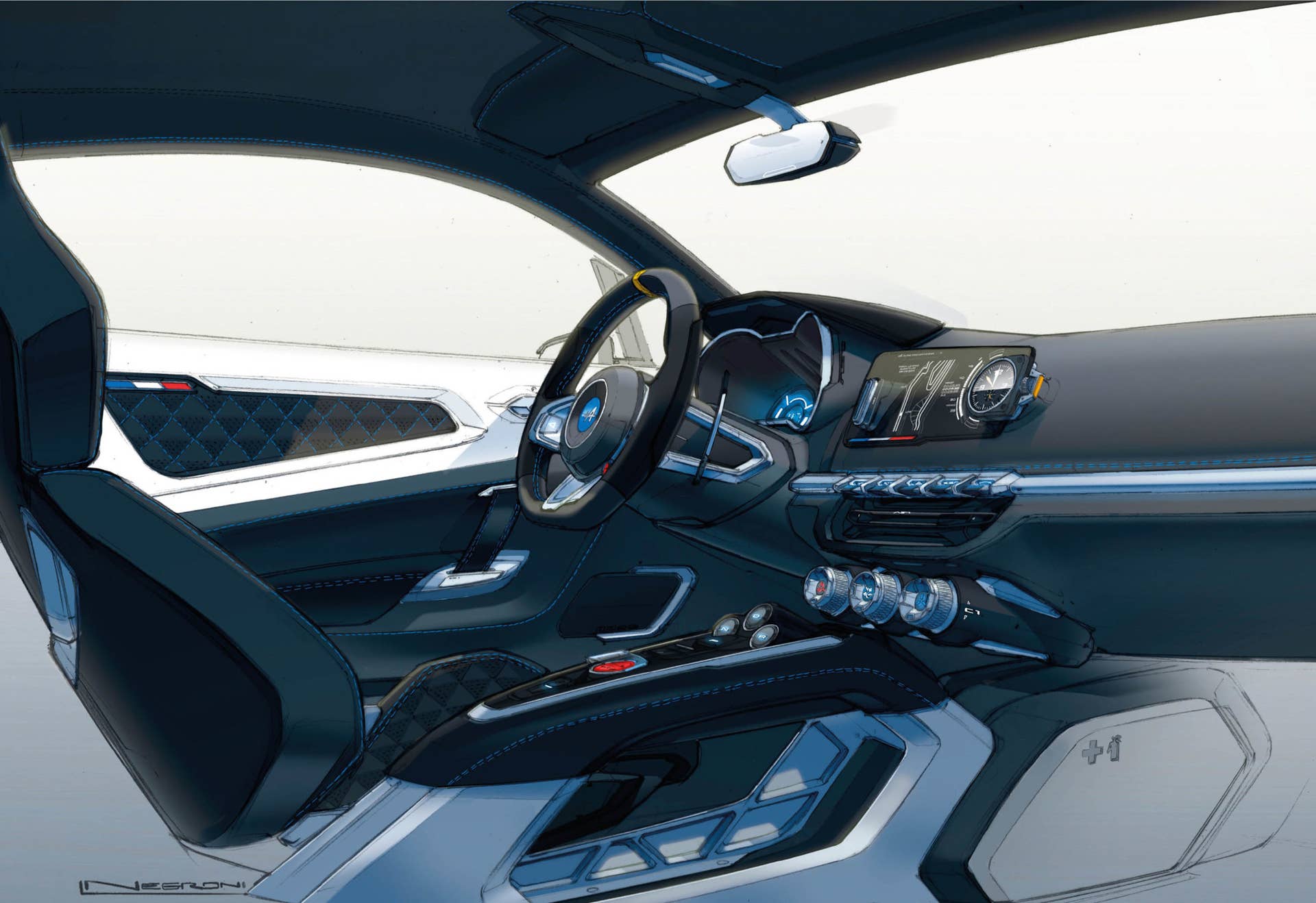 Alpine Vision sketch interior