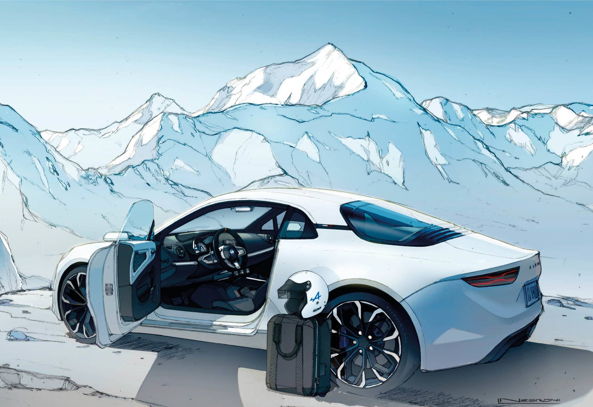 Alpine Vision rendering