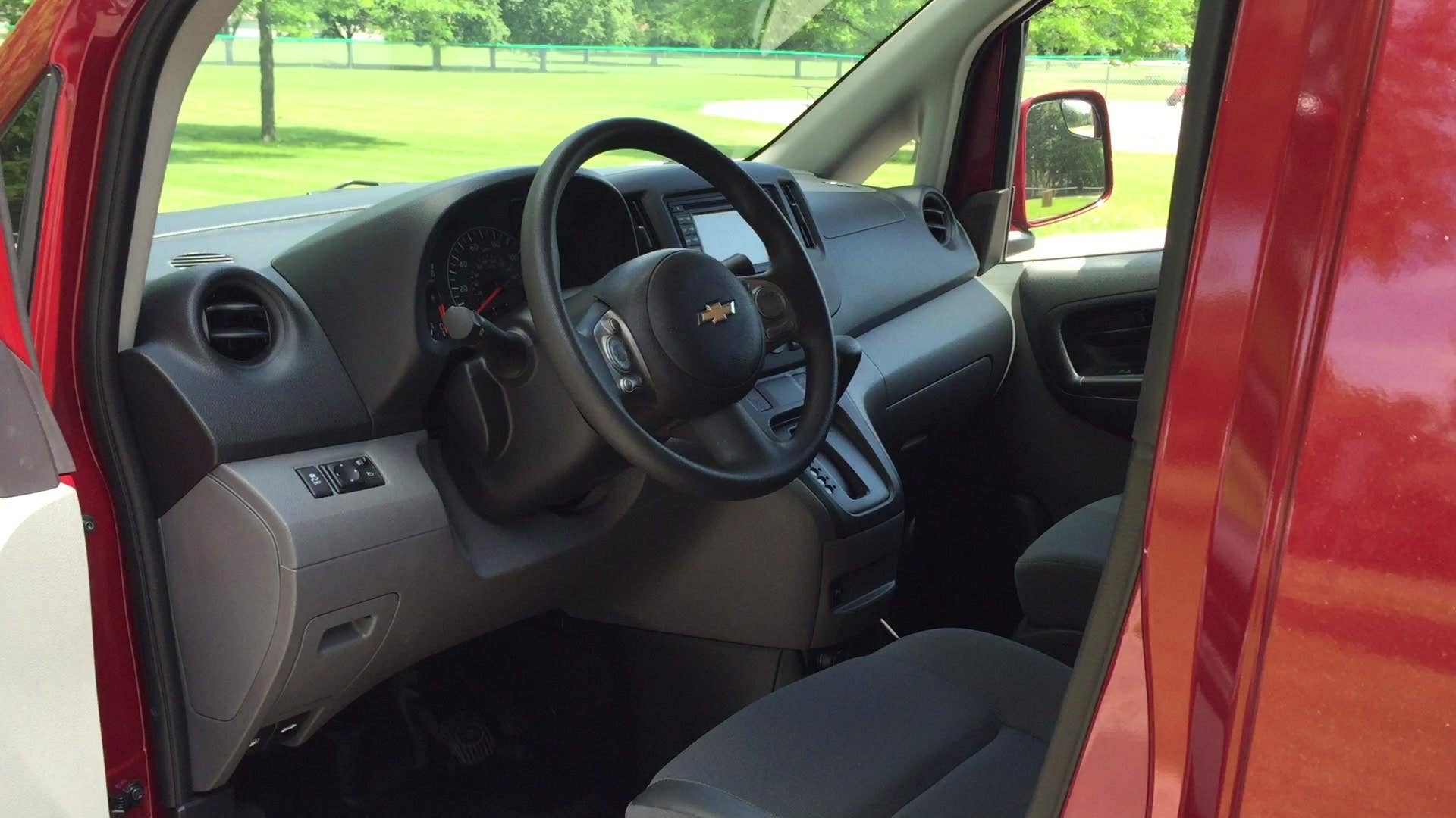 A look inside the City Express interior. We show what was changed to make the Nissan NV200 into a Chevy van.