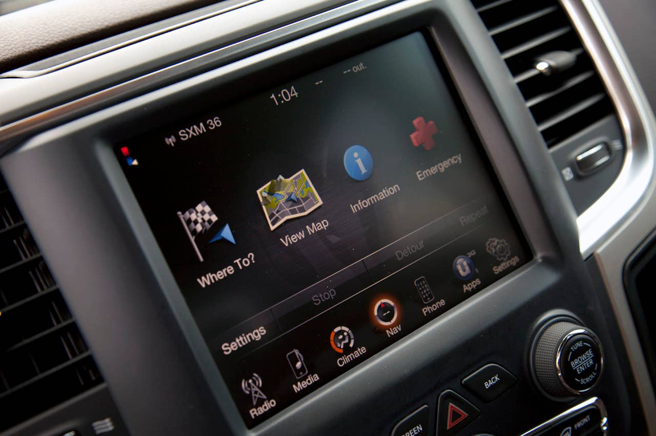 2013 Ram 1500 Crew Cab SLT 4x4 settings display