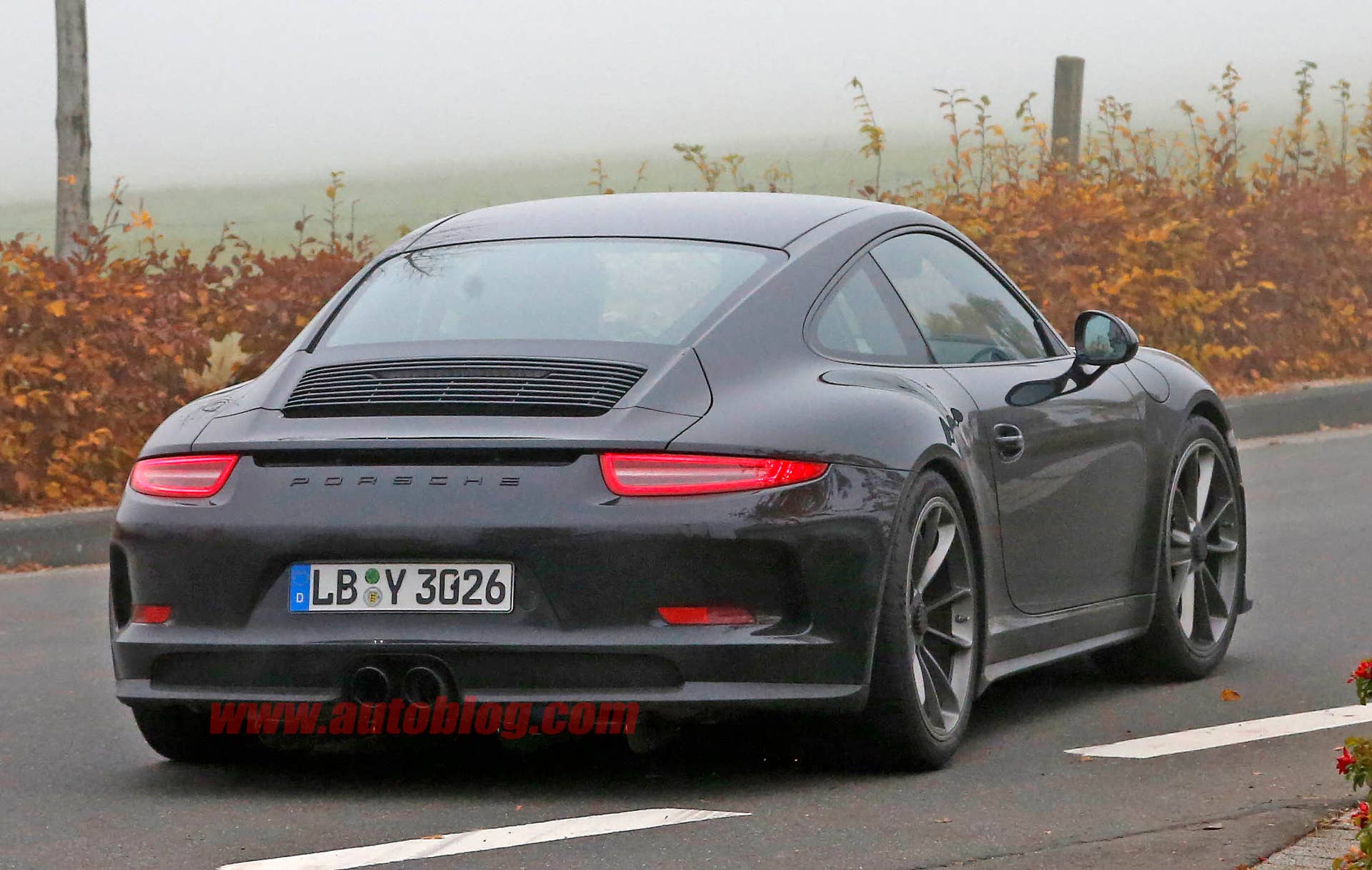 Porsche 911 R prototype rear 3/4