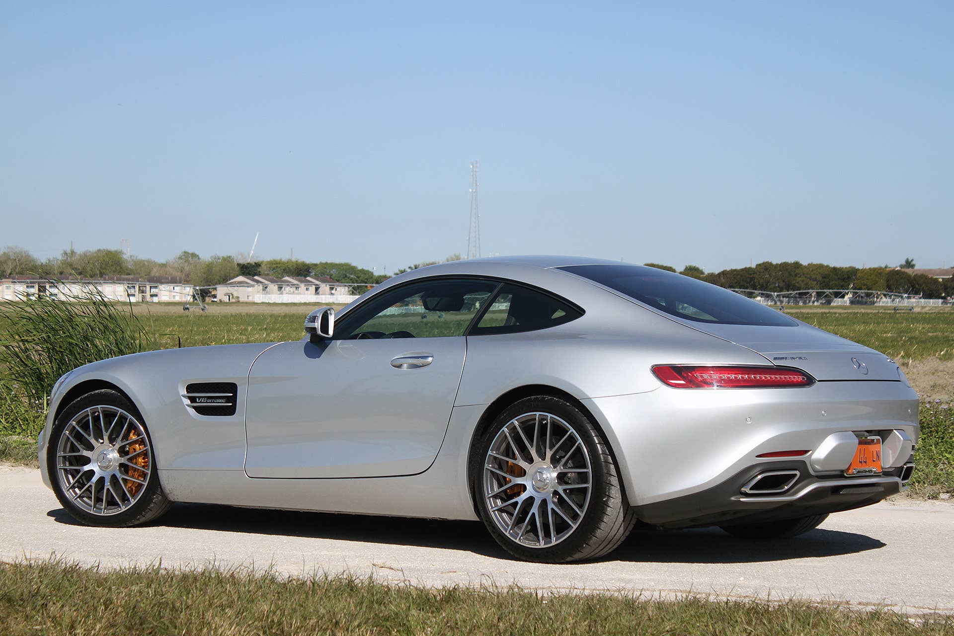 Mercedes-AMG GT S rear 3/4 view
