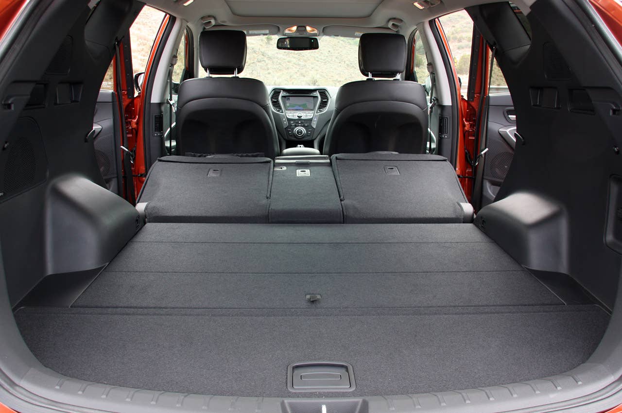 2013 Hyundai Santa Fe Sport rear cargo area