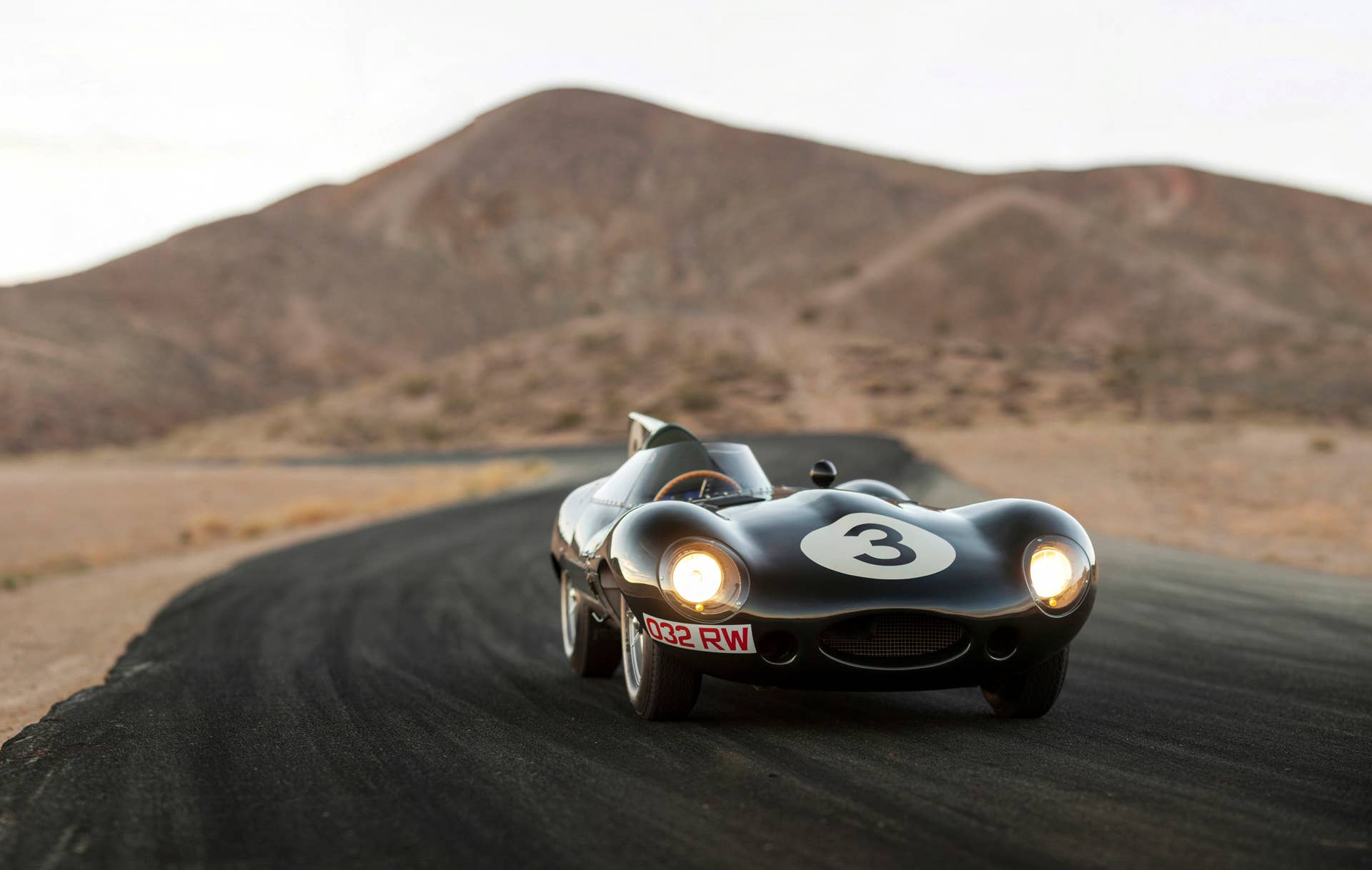 1956 Jaguar D-Type works front 3/4