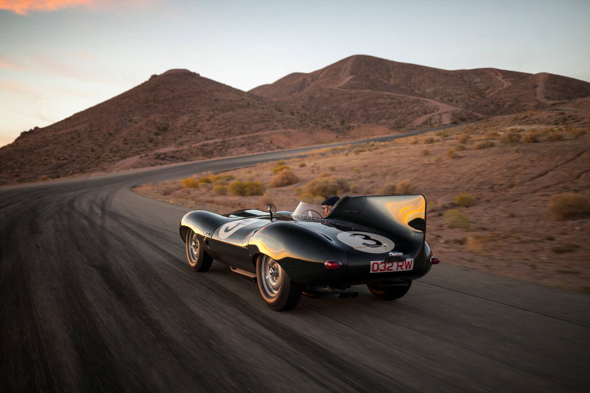 1956 Jaguar D-Type rear 3/4 track
