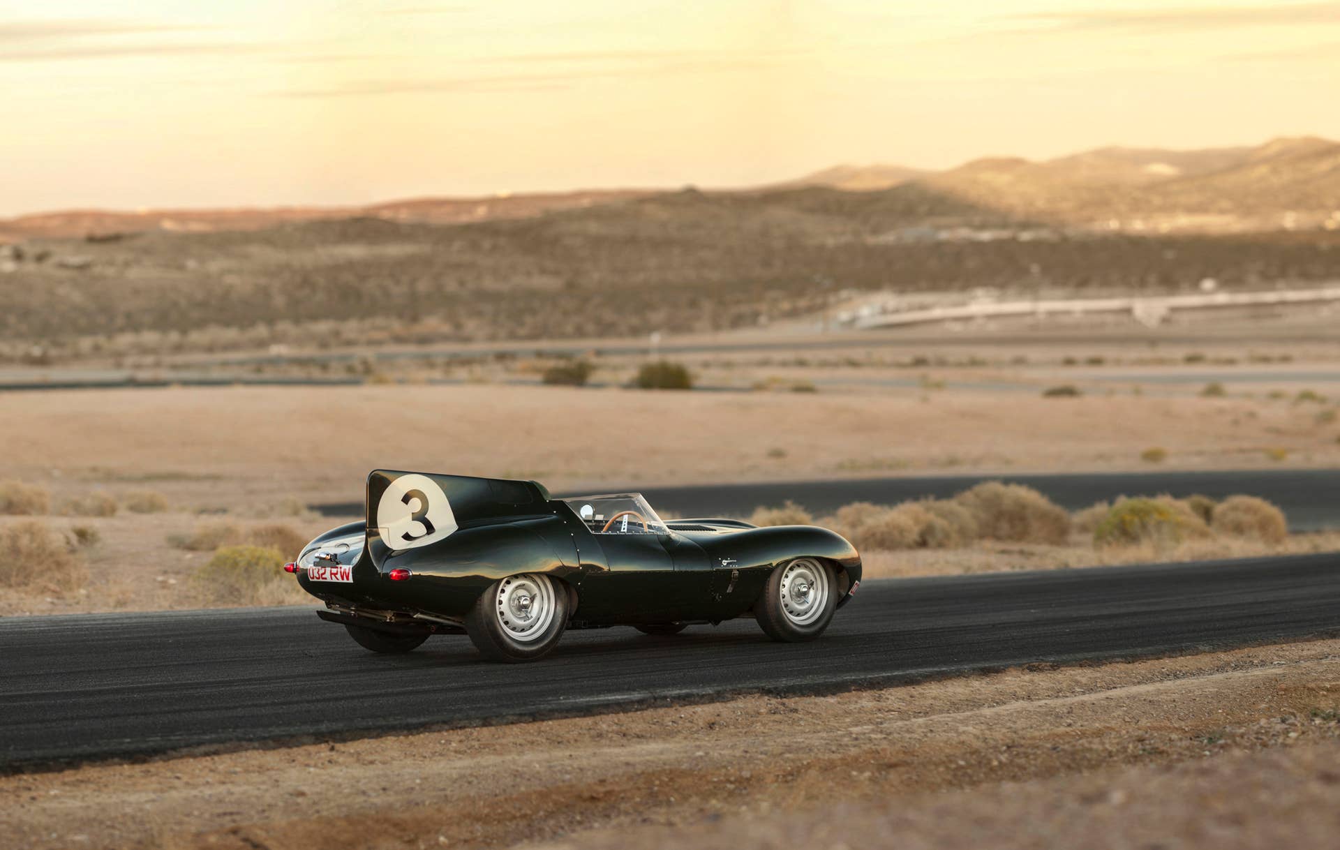 Jaguar D-Type rear 3/4
