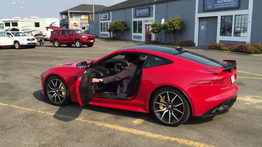 2017 Jaguar F-Type SVR Startup and Exhaust Sound | Autoblog Short Cuts