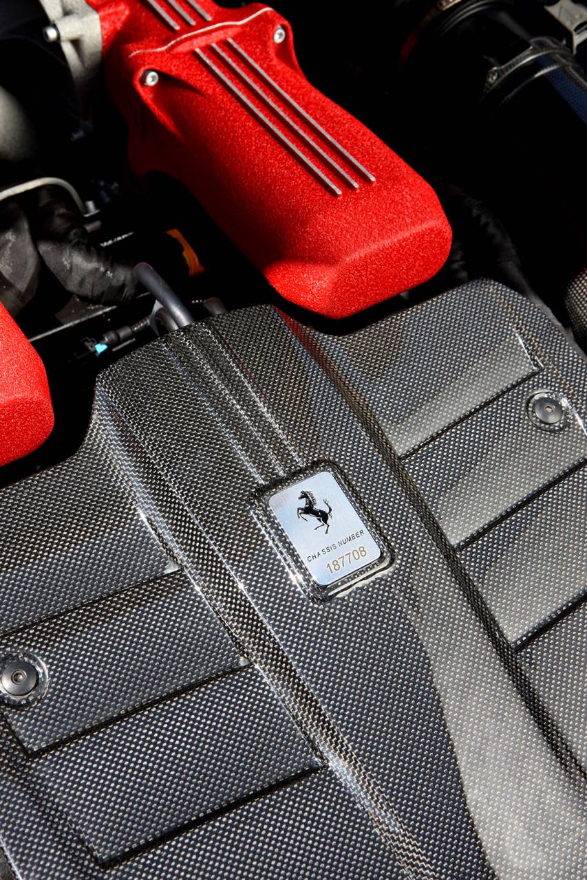2013 Ferrari F12 Berlinetta engine detail