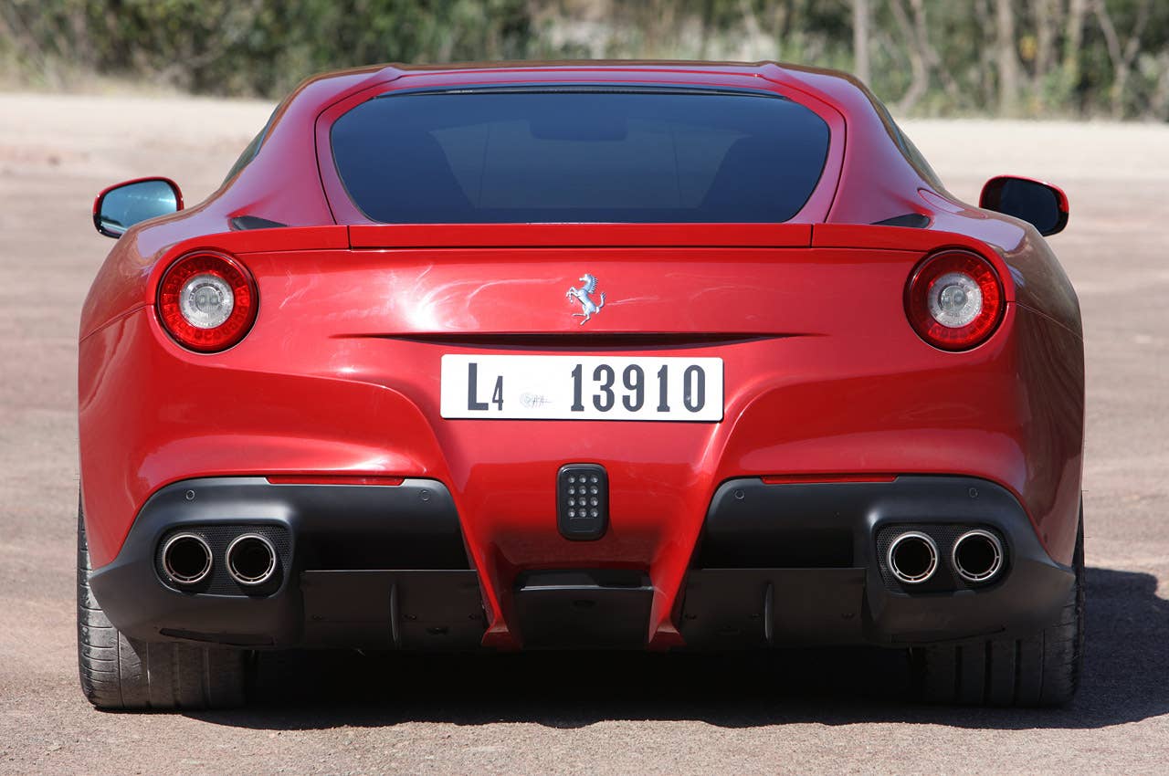 2013 Ferrari F12 Berlinetta rear view