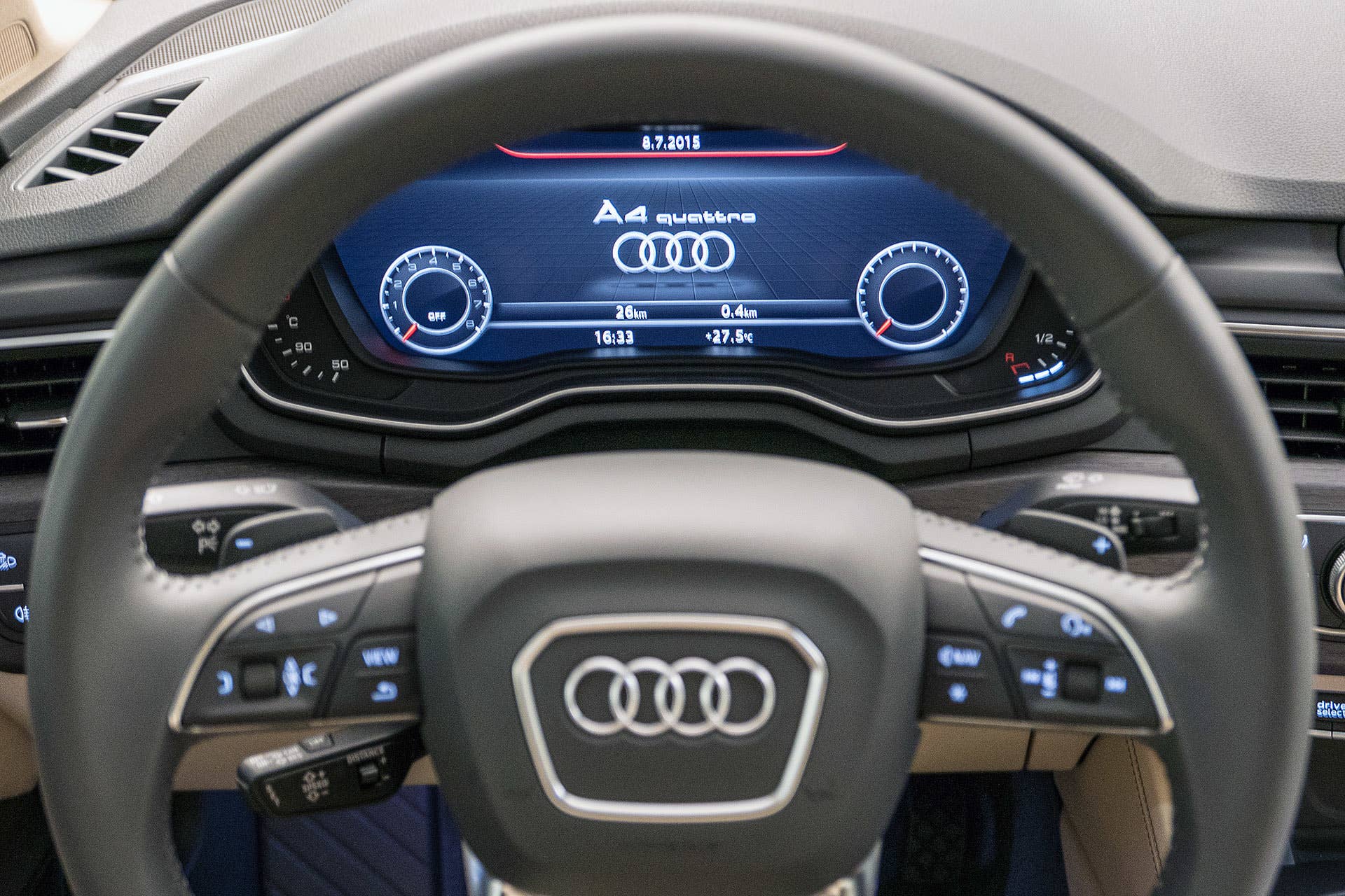 2017 Audi A4 gauges