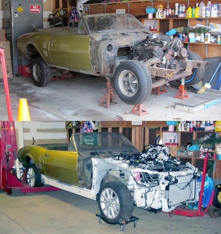 1967 Firebird Convertible to Prius v Hybrid Project