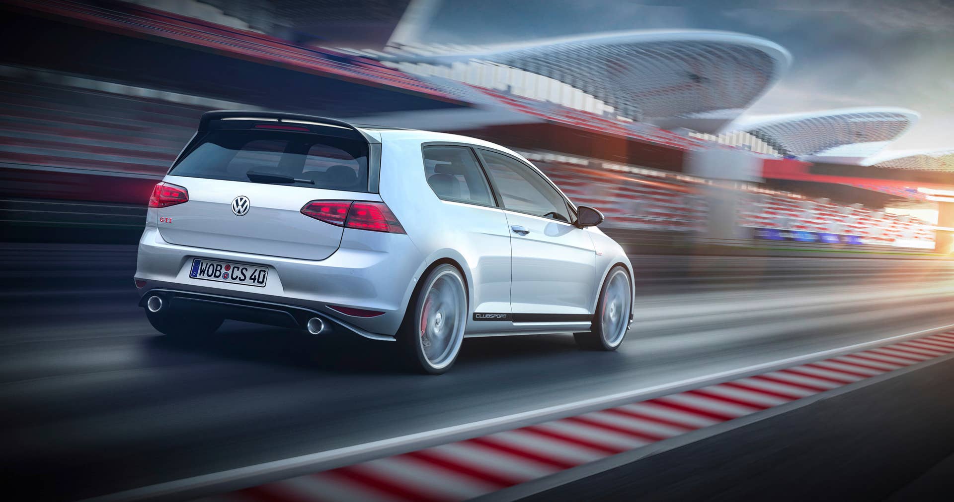 VW GTI Clubsport Concept rear 3/4