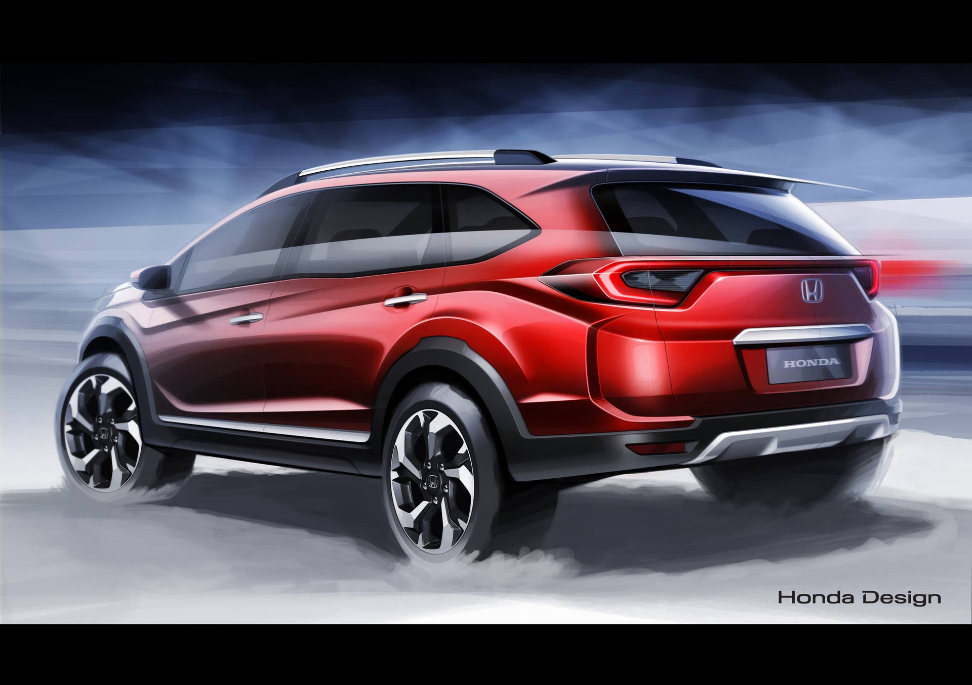 Honda BR-V prototype sketch