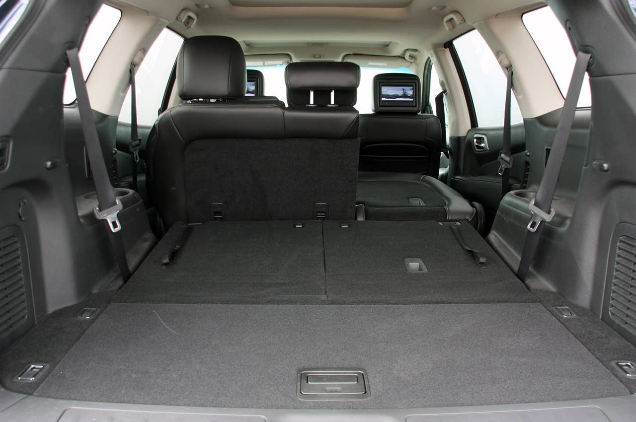 2013 Nissan Pathfinder rear cargo area
