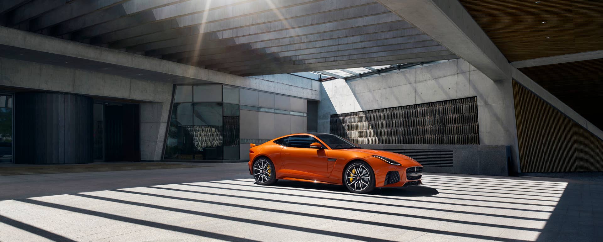 jaguar f-type svr coupe parked