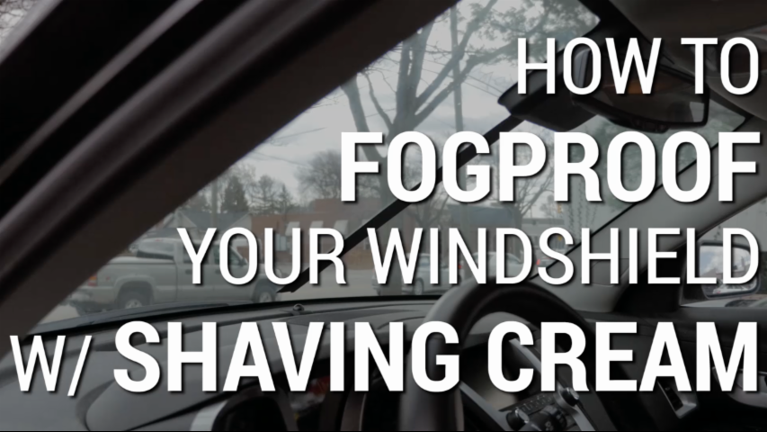 How To Fogproof Your Windshield With Shaving Cream | Car Hacks