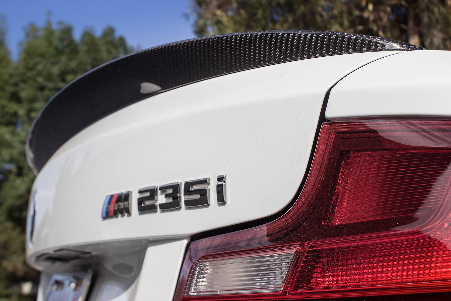 2015 Dinan M235i rear spoiler