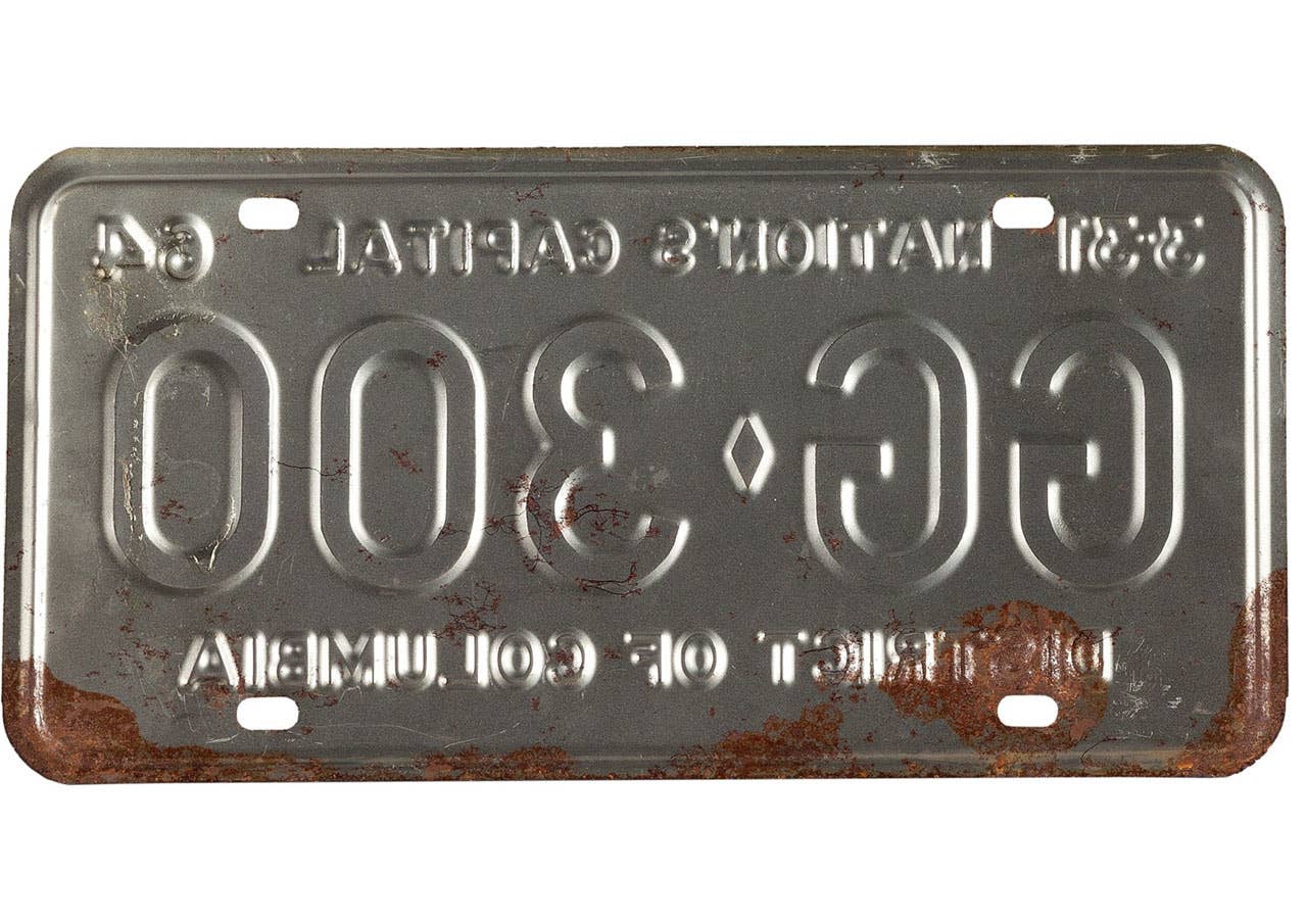 JFK limo license plate back