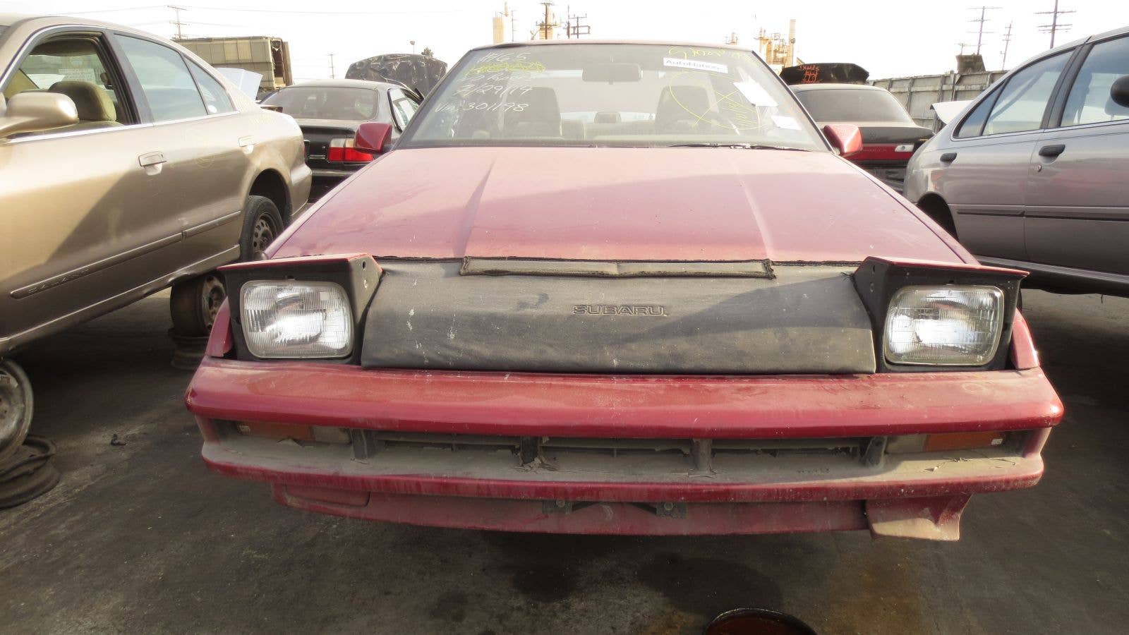 1990 Subaru XT in California wrecking yard