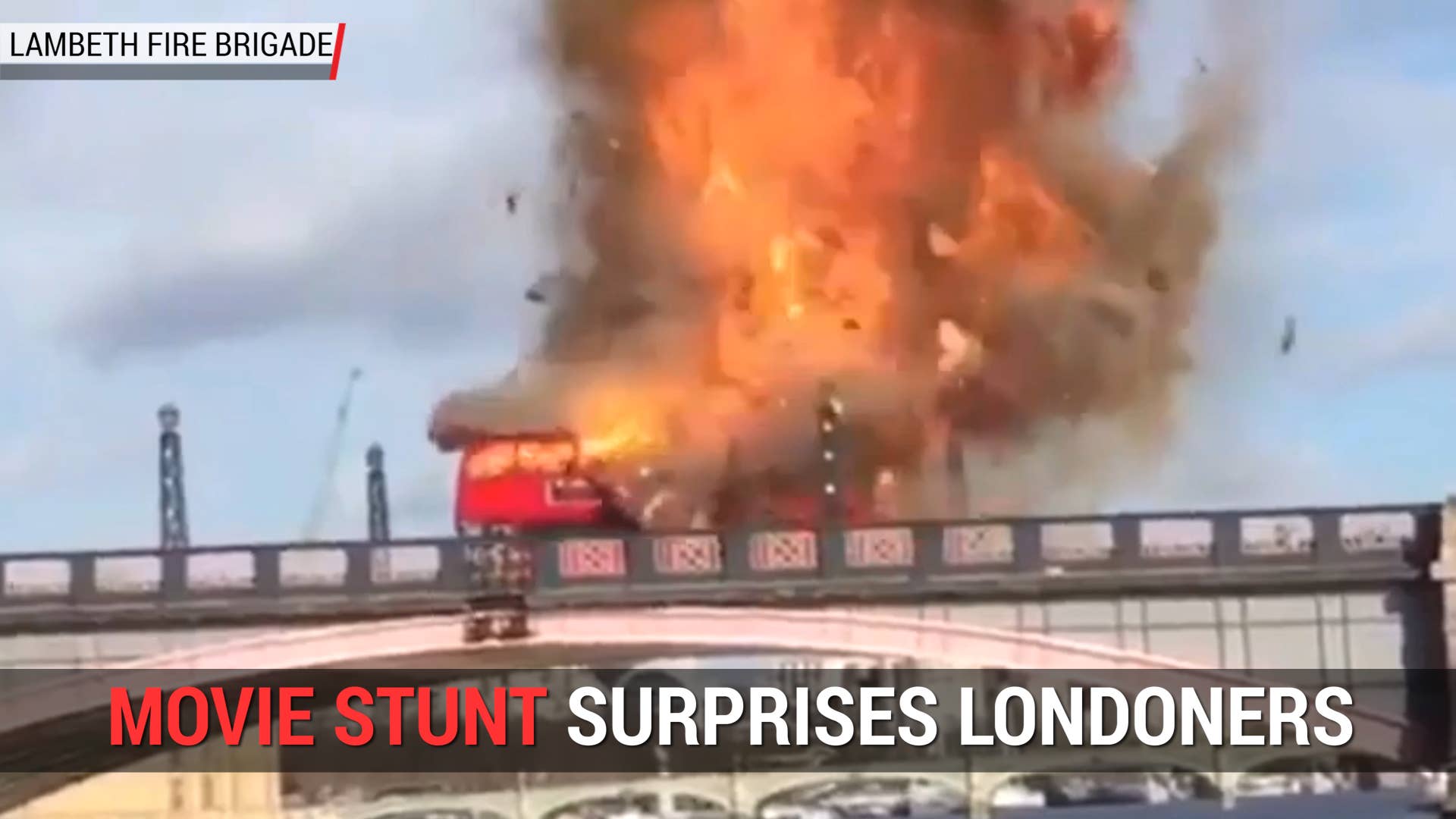 Bus Explosion in London Is Movie Stunt | Autoblog Minute