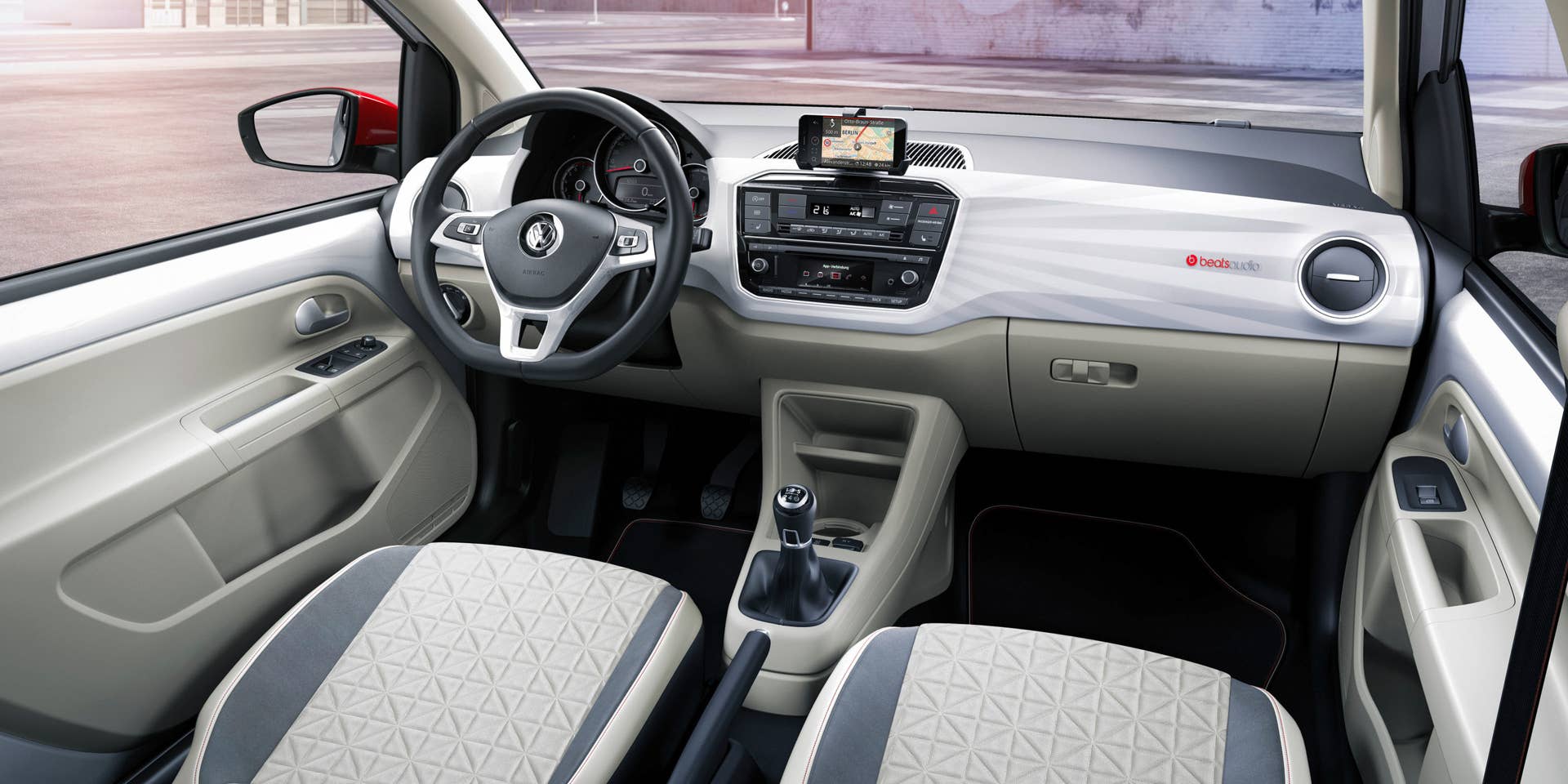 vw up beats interior side