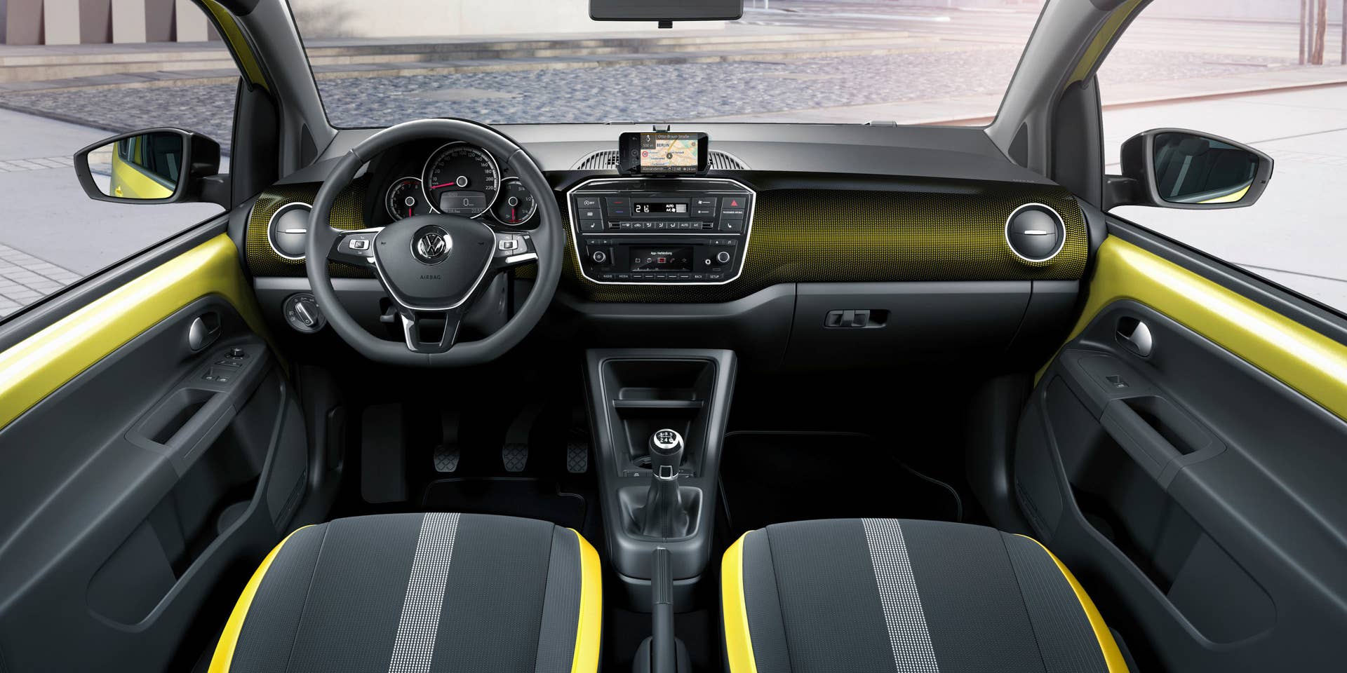 vw up interior front