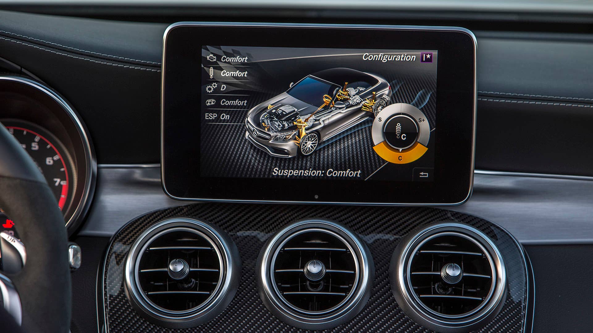 2017 Mercedes-AMG C63 S Cabriolet infotainment system