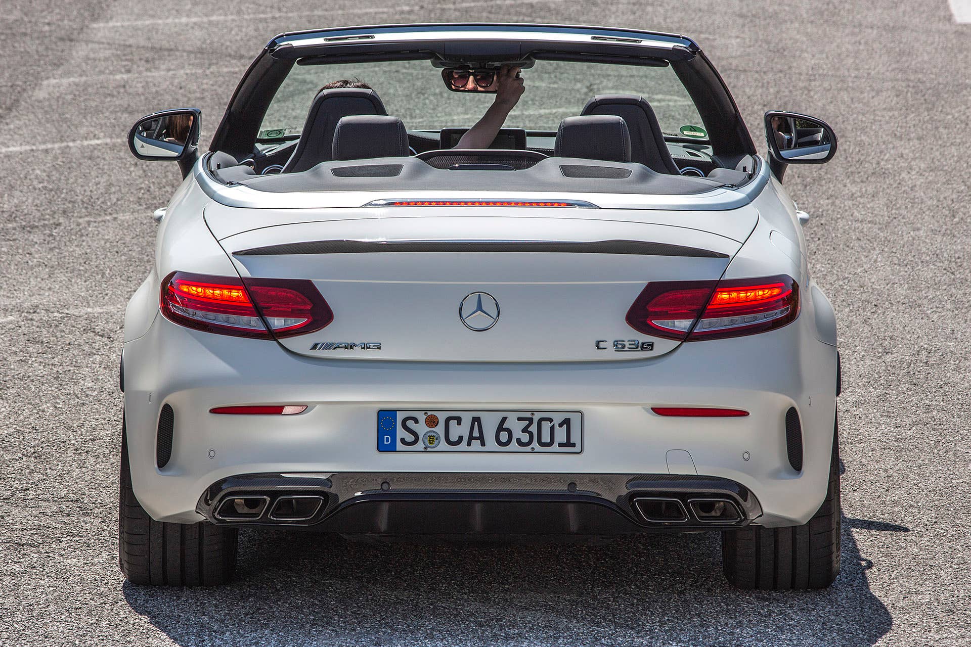 2017 Mercedes-AMG C63 S Cabriolet rear view