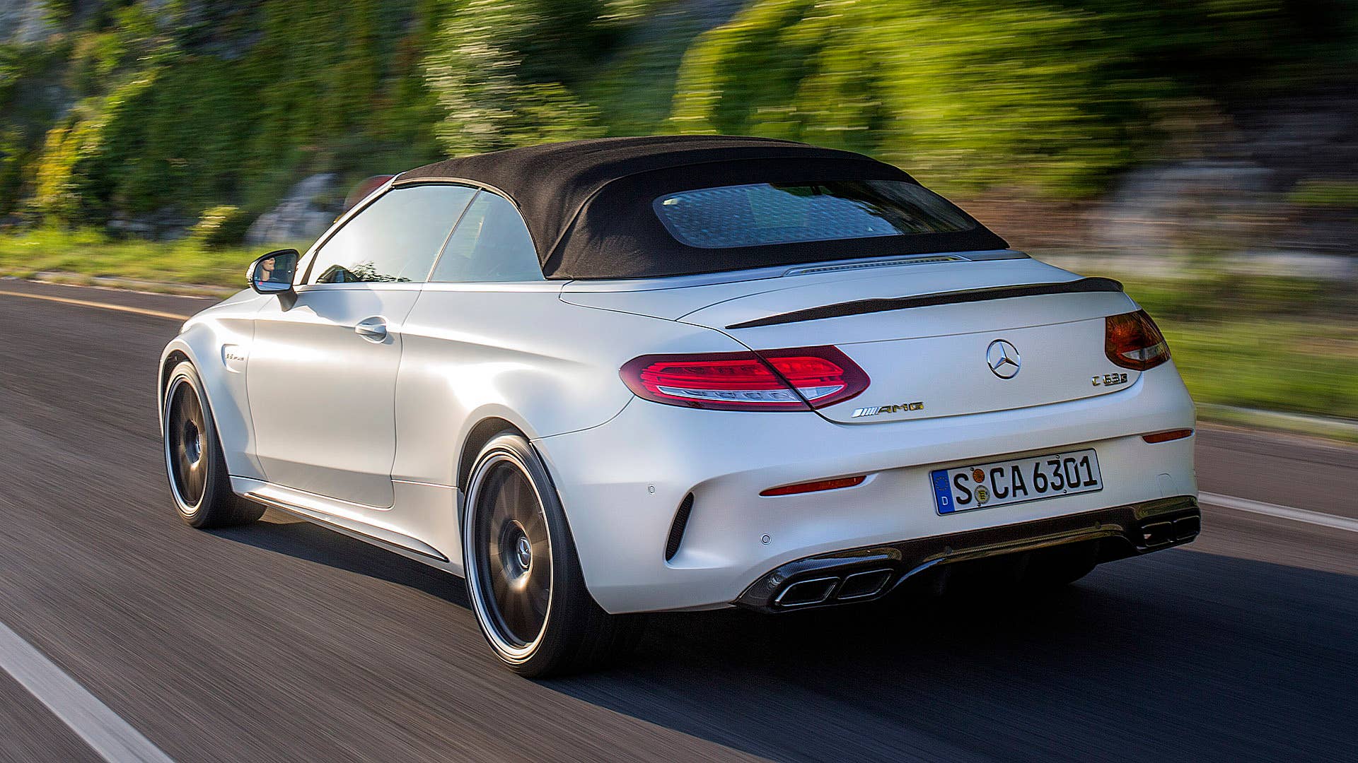 2017 Mercedes-AMG C63 S Cabriolet driving