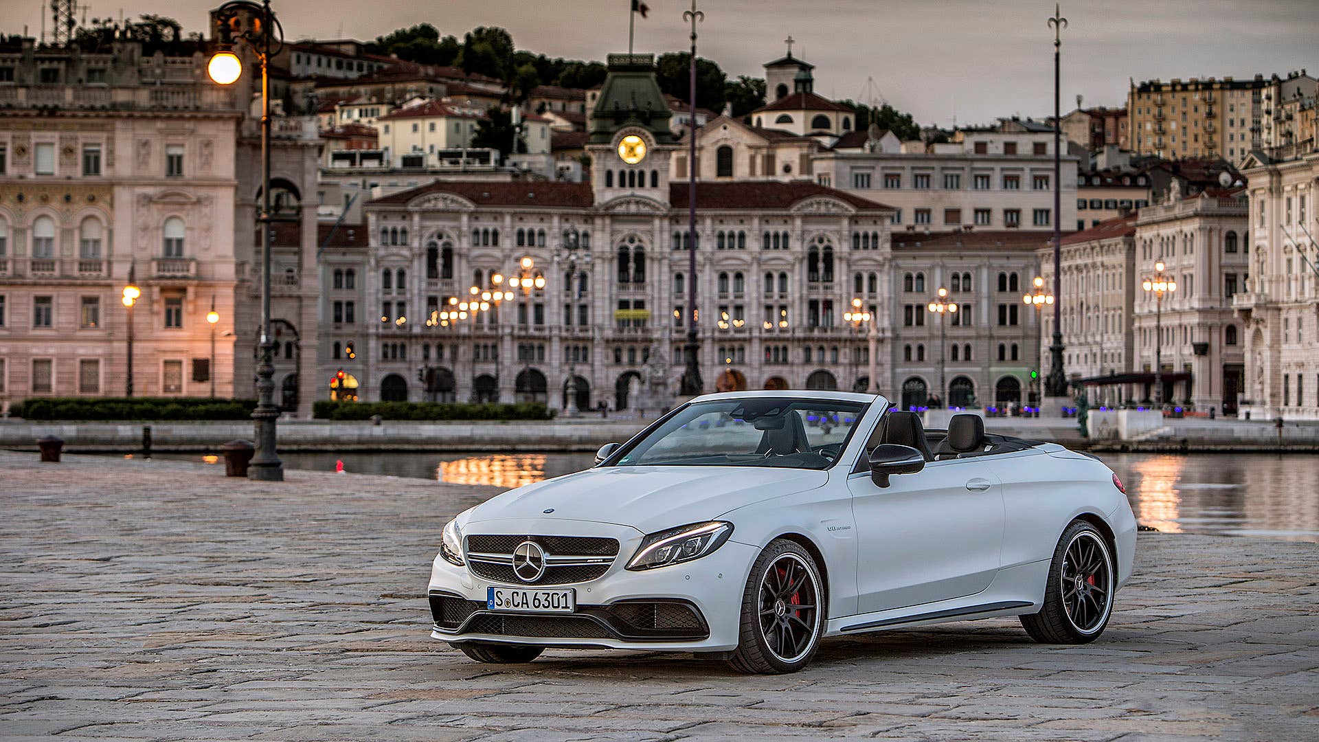 2017 Mercedes-AMG C63 S Cabriolet front 3/4 view