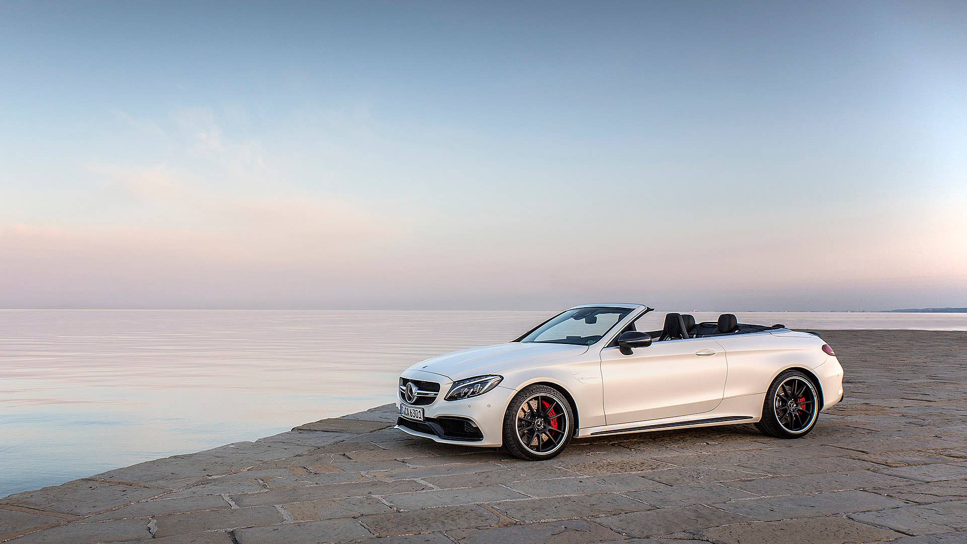 2017 Mercedes-AMG C63 S Cabriolet front 3/4 view