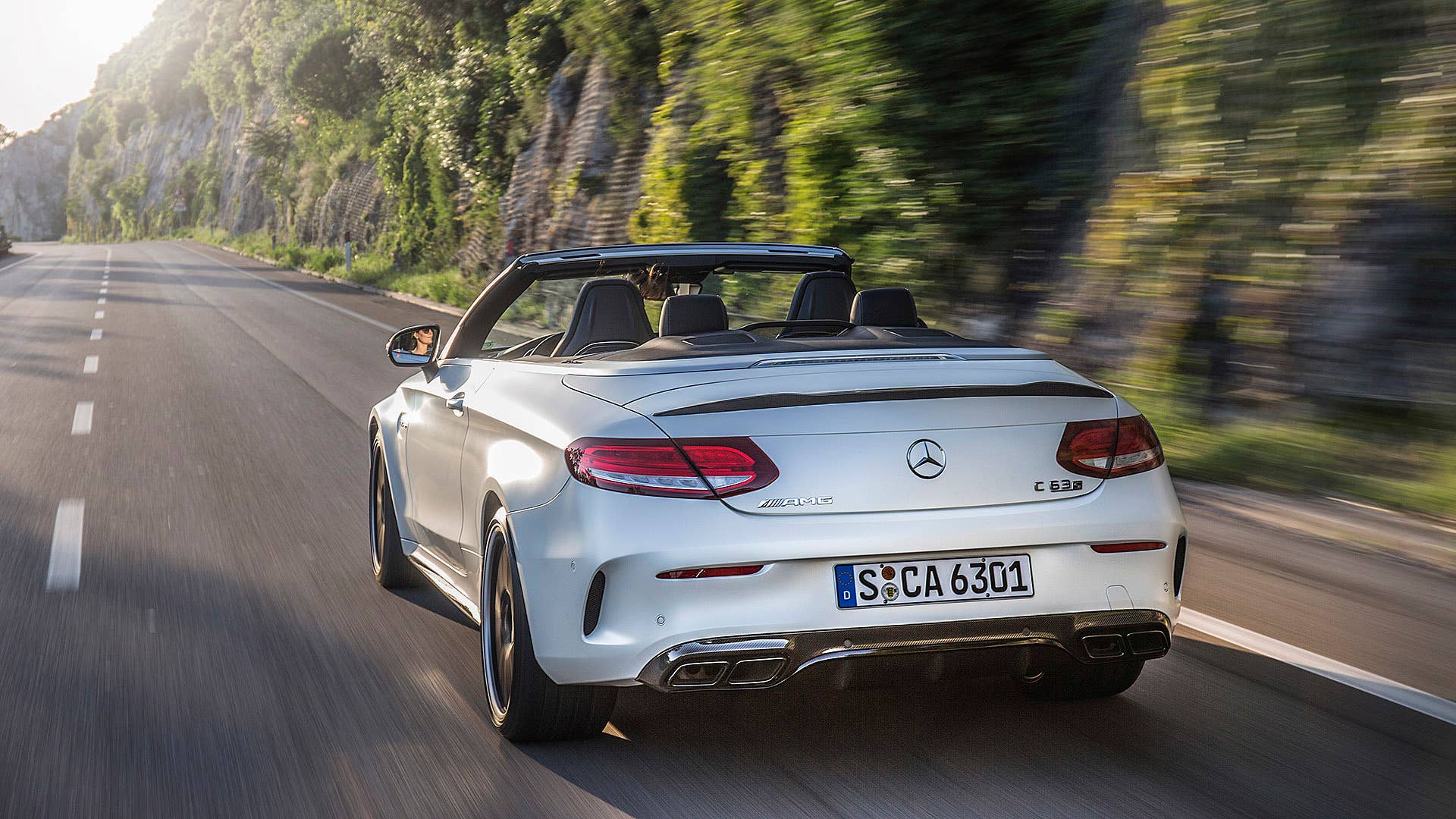 2017 Mercedes-AMG C63 S Cabriolet driving