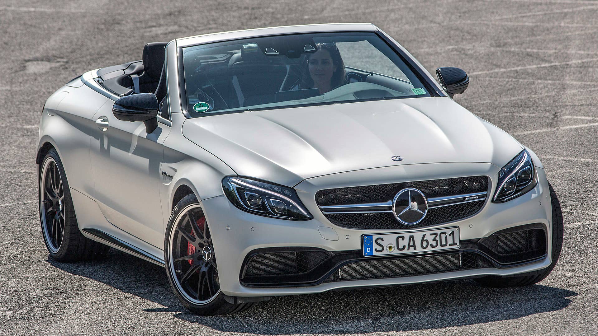 2017 Mercedes-AMG C63 S Cabriolet front 3/4 view