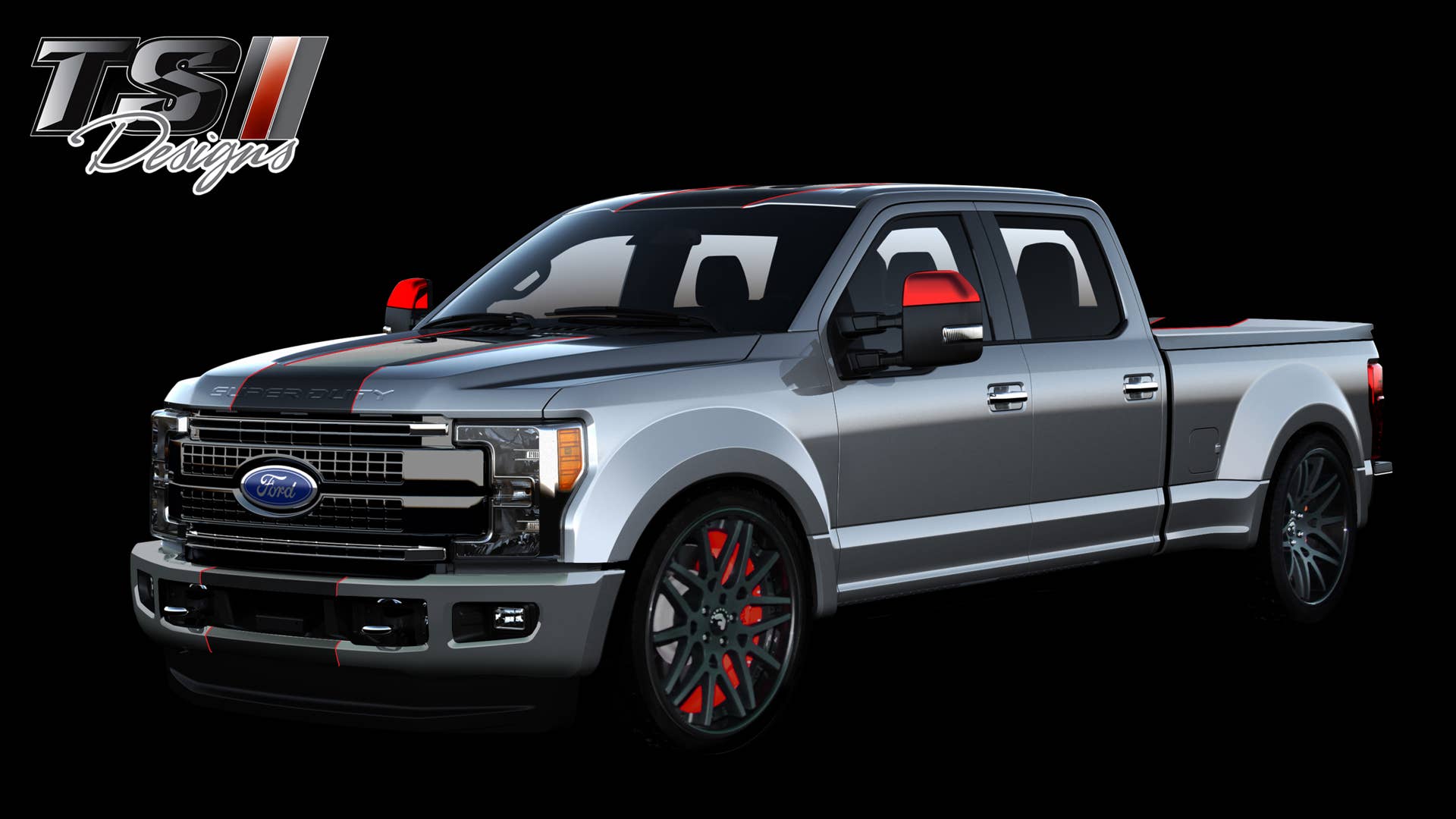 2017 Ford F-250 Super Duty 4X2 XLT Crew Cab Widebody Design By TS Designs