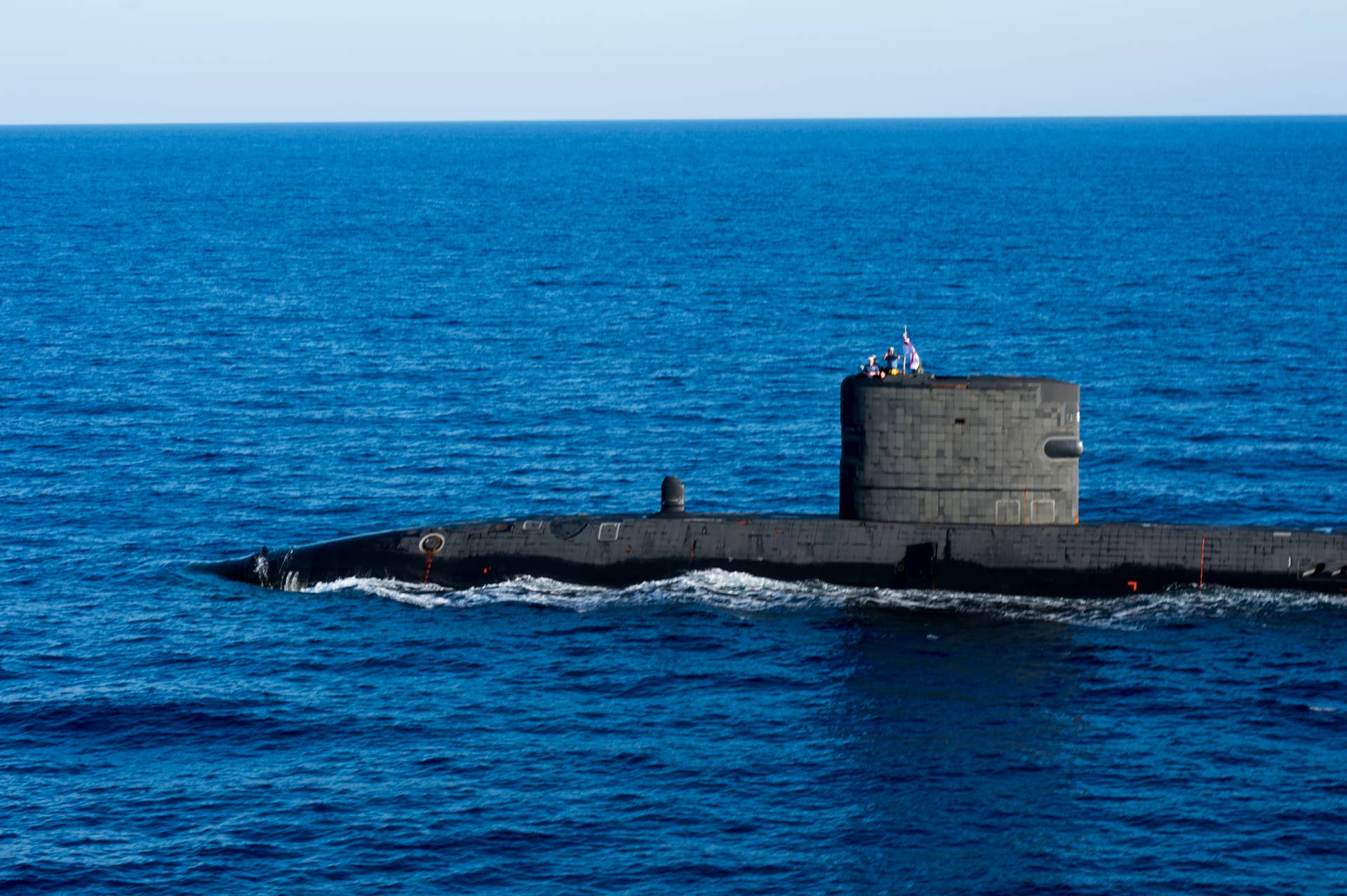 The Royal Navy Trafalager-class nuclear submarine HMS Talent (S92) participates in a coordinated anti-submarine warfare exercise. (U.S. Navy photo by Mass Communication Specialist 2nd Class Amanda R. Gray/Released)