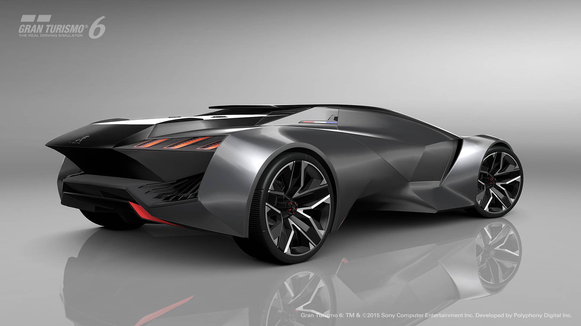 Peugeot Vision Gran Turismo rear 3/4