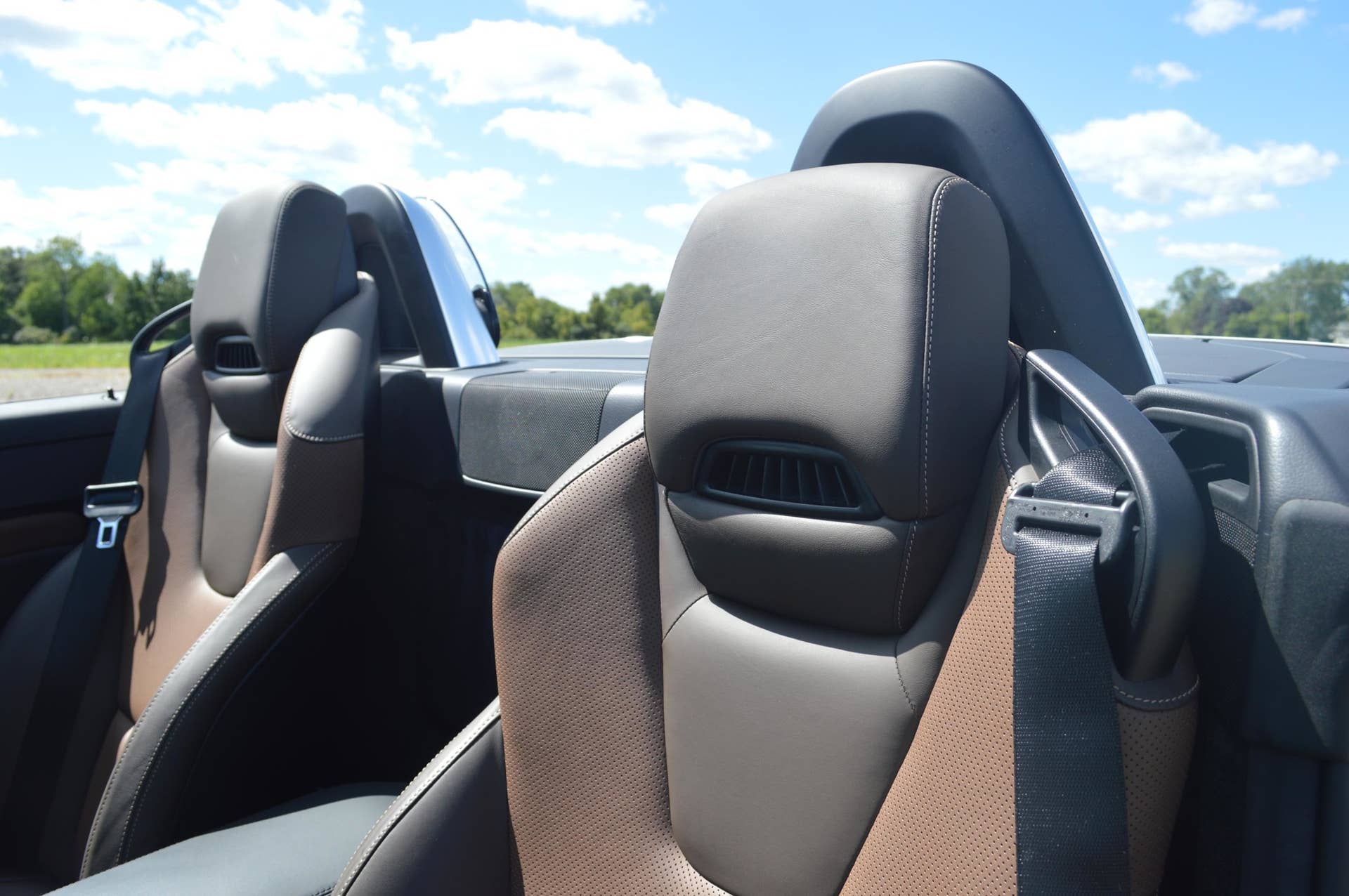 2015 mercedes-benz slk250 seat detail brown black
